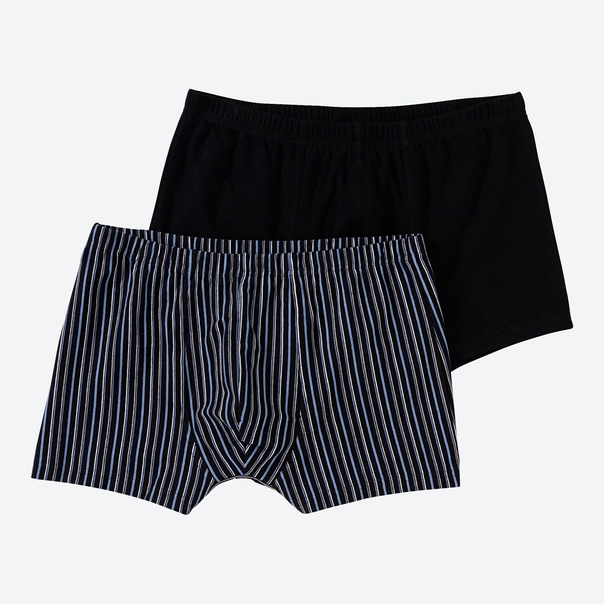 Herren-Retroshorts mit Streifen, 2er-Pack