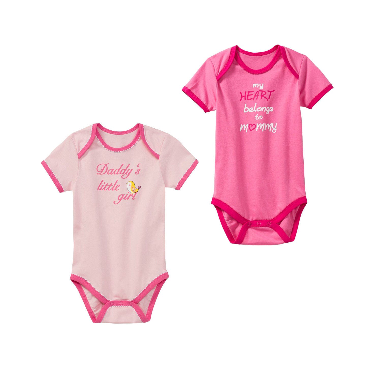 Baby-Mädchen-Body mit überlappender Schulter