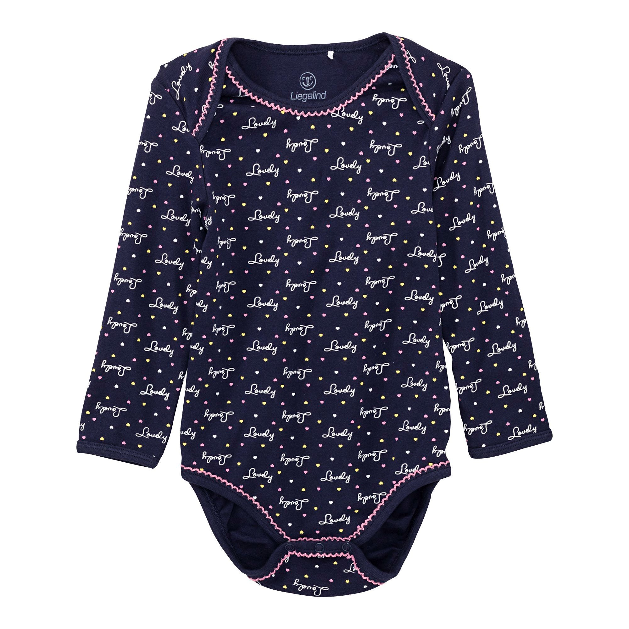 Baby-Mädchen-Body mit langen Ärmeln