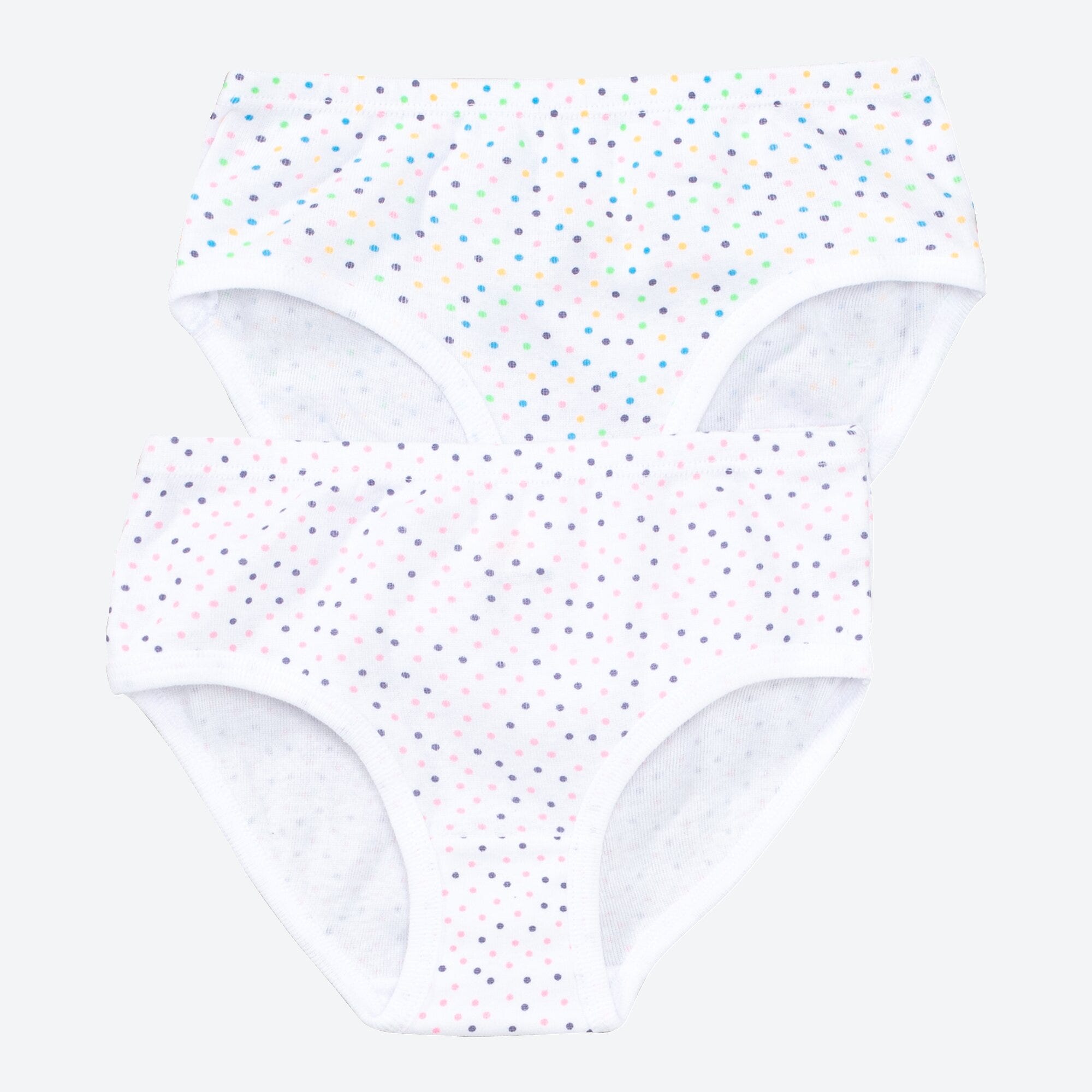 Mädchen-Slip mit Punkten, 2er-Pack