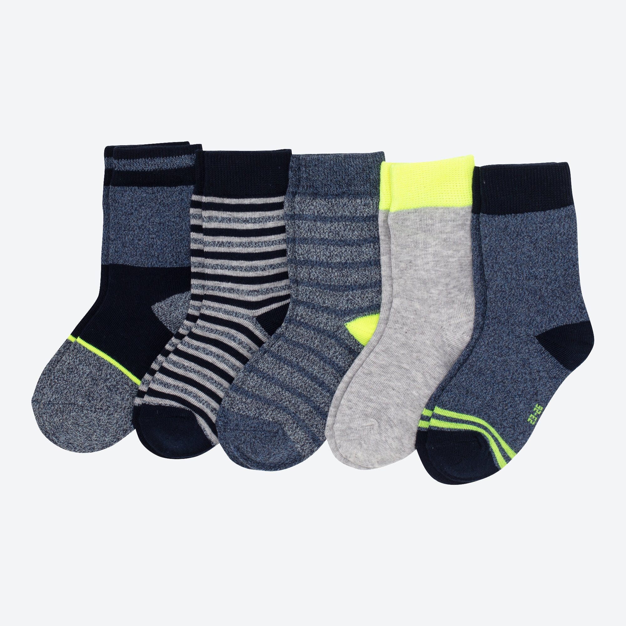 Jungen-Socken mit Baumwolle, 5er Pack