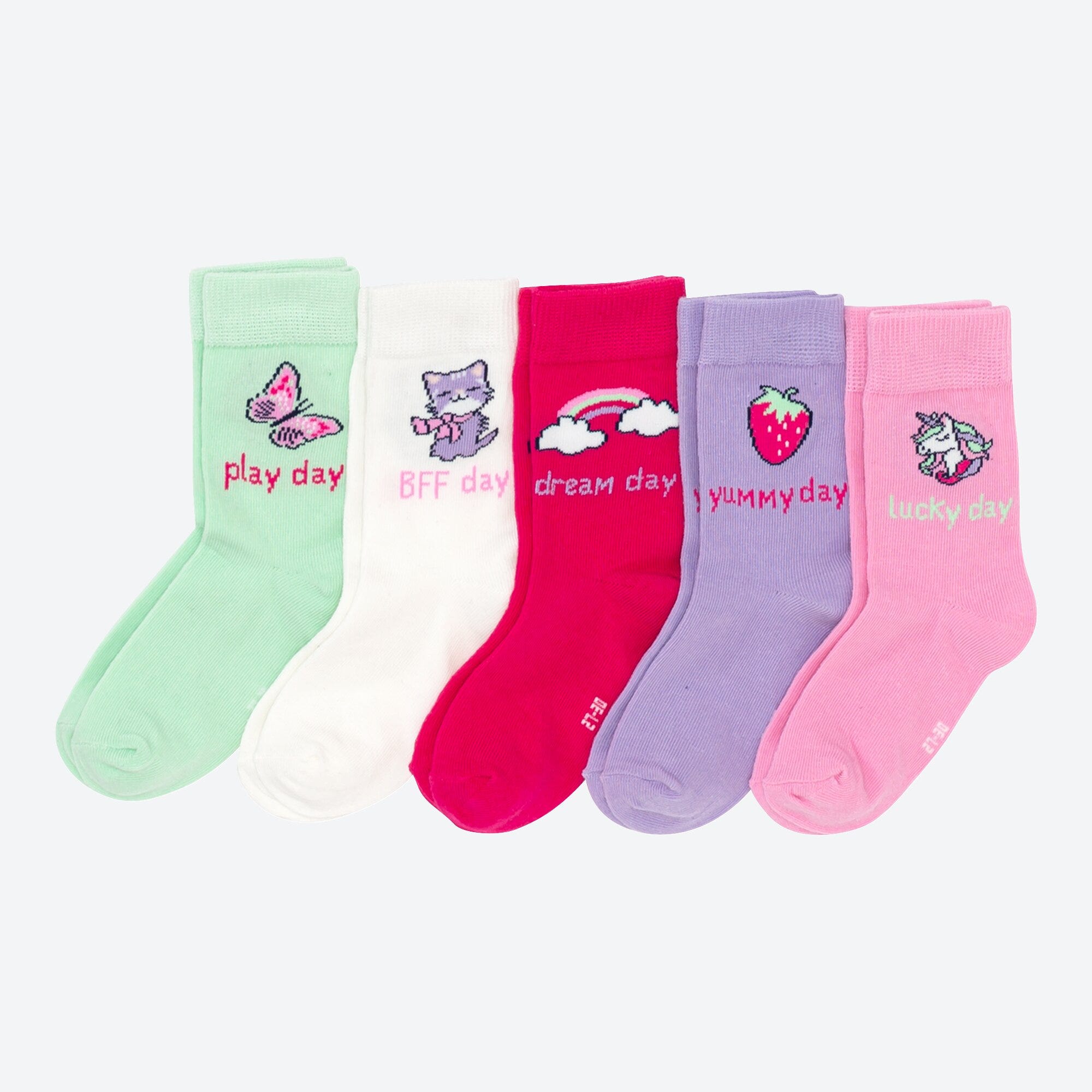 Kinder-Socken, 5er-Pack