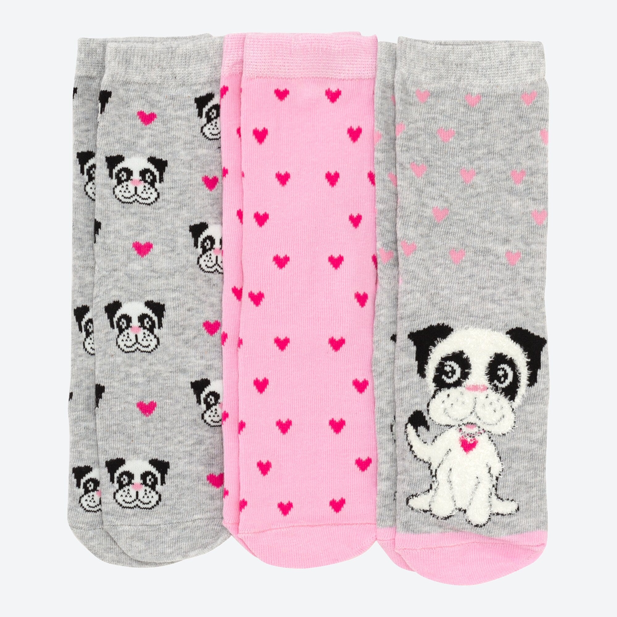 Kinder-Mädchen-Socken, 3er-Pack