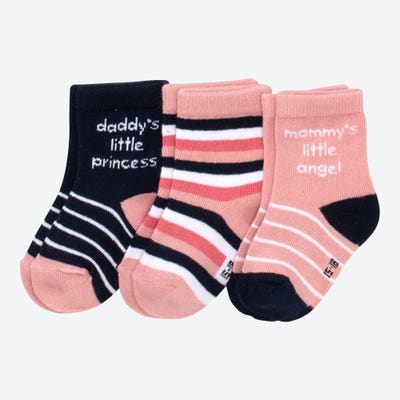 Baby-Mädchen-Socken mit Baumwolle, 3er-Pack