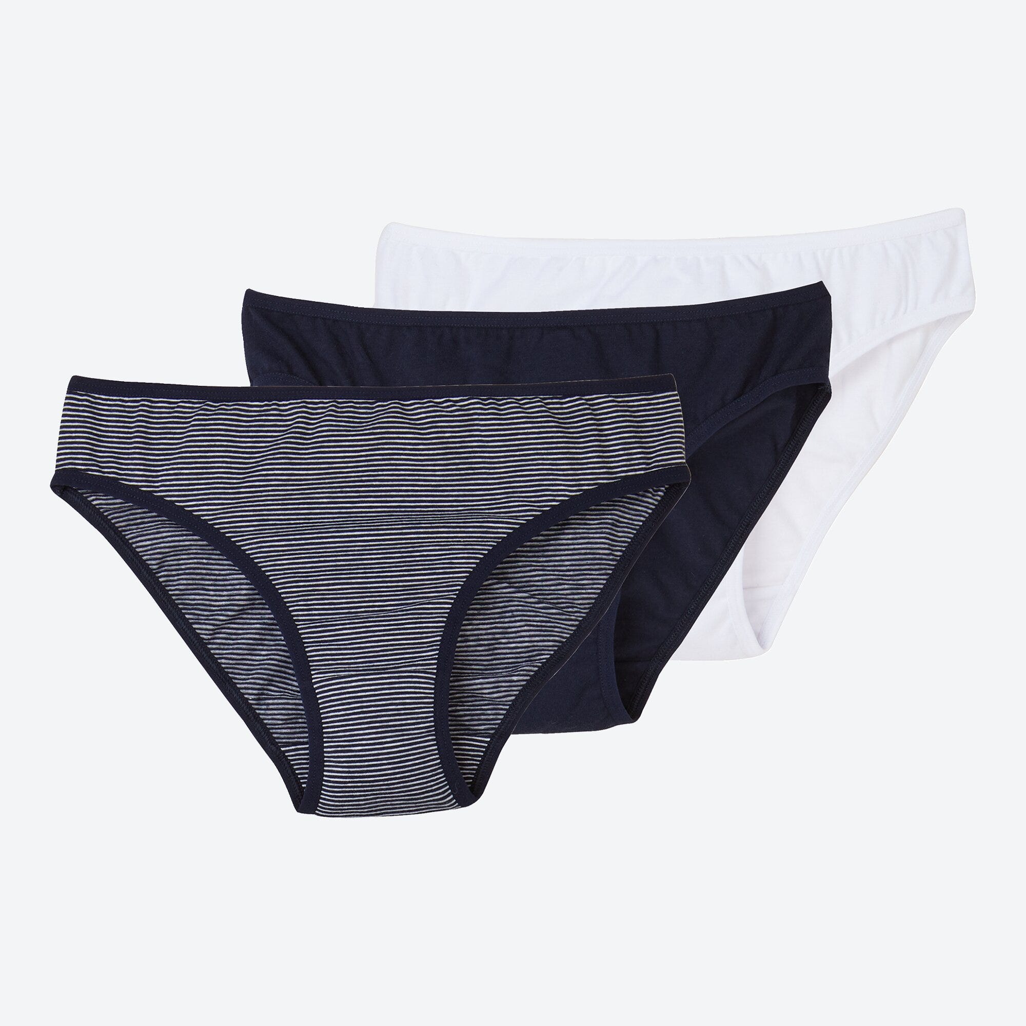Mädchen-Slip mit hohem Baumwoll-Anteil, 3er-Pack