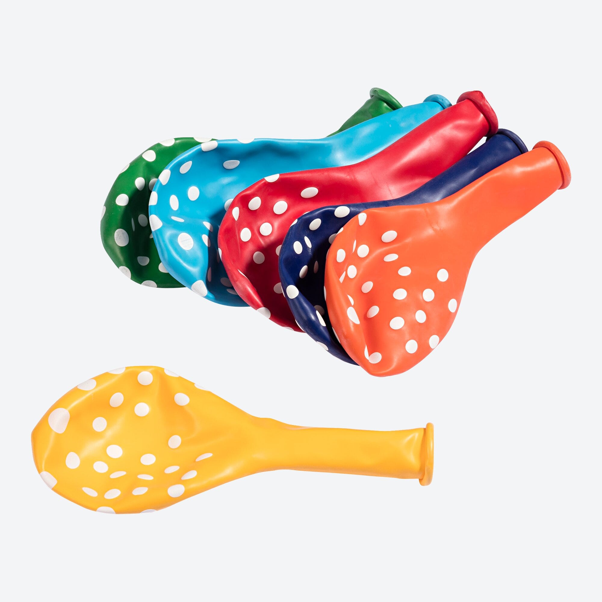 Party-Ballons mit Punkte-Muster, 6er-Pack