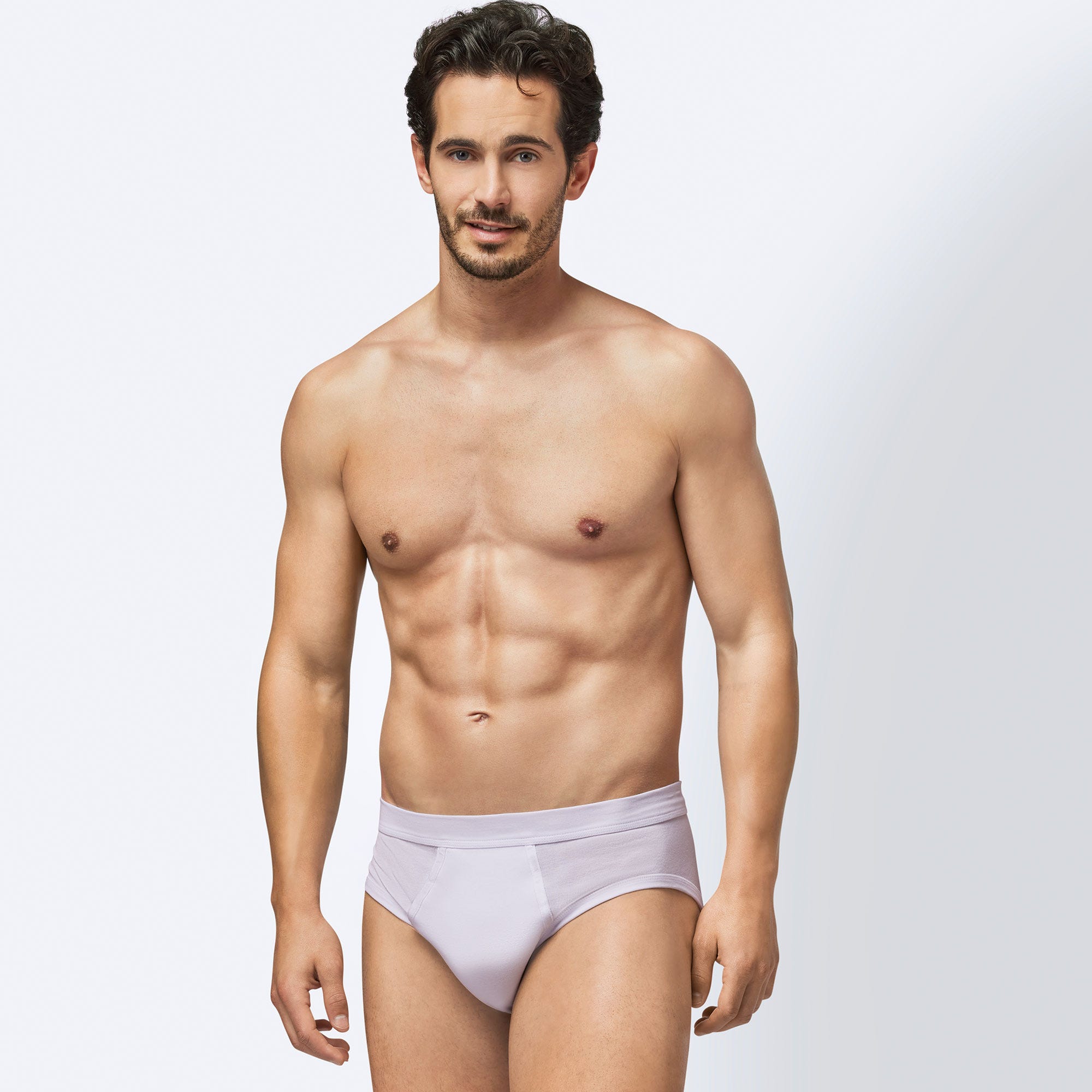 Herren-Slip aus reiner Baumwolle, 2er-Pack