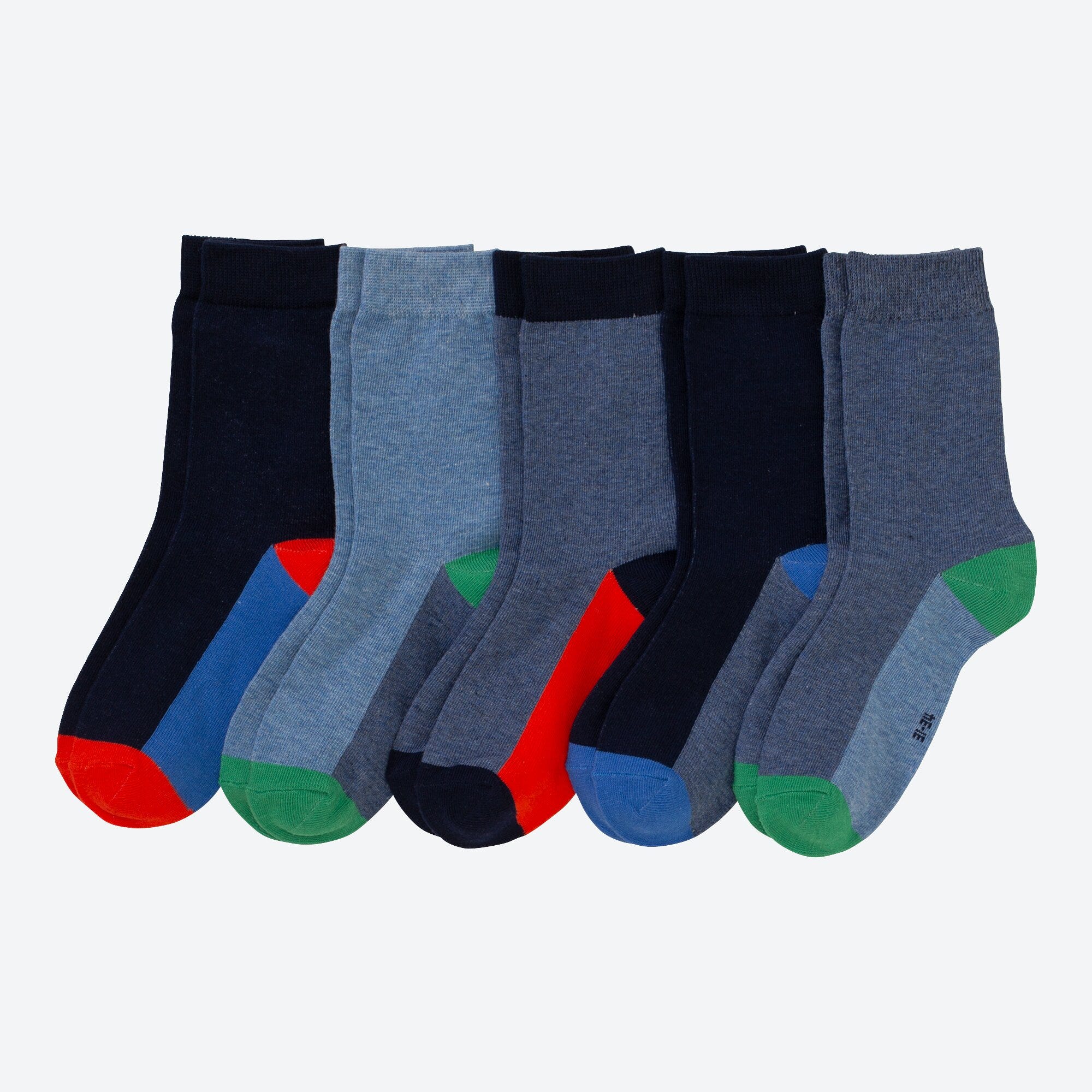Jungen-Socken mit Baumwolle, 5er Pack