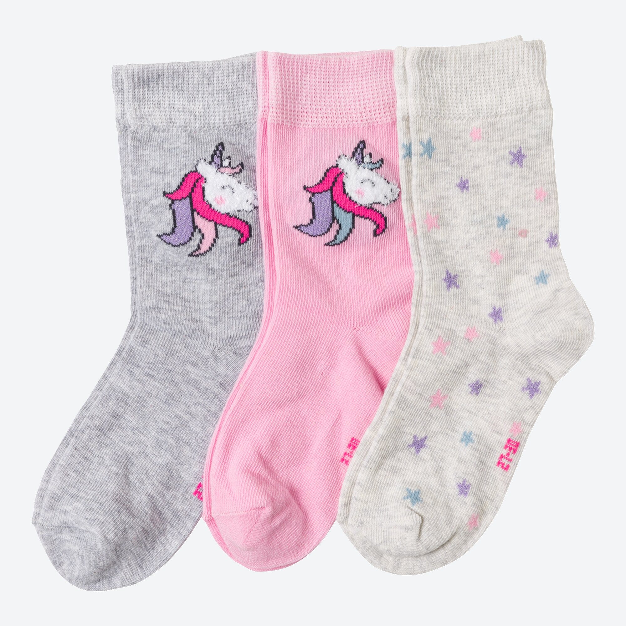 Kinder-Mädchen-Socken, 3er-Pack