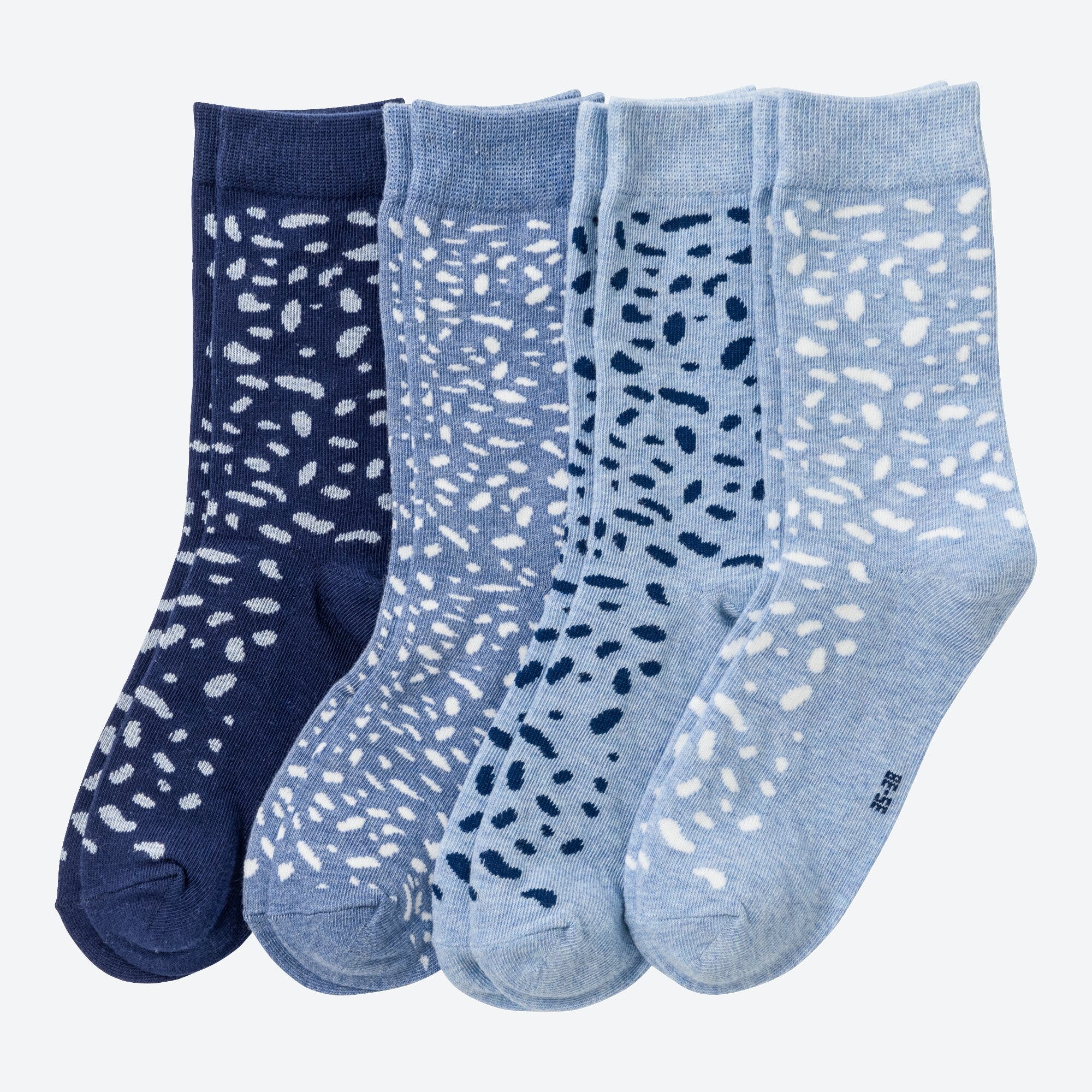 Damen-Socken in verschiedenen Designs, 4er-Pack