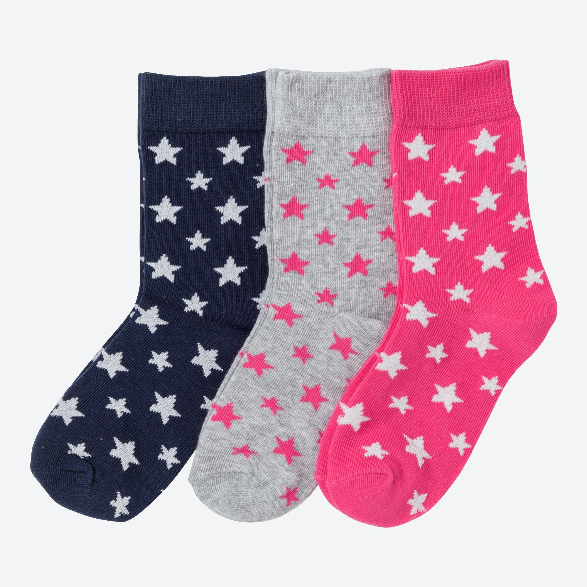 Kinder-Mädchen-Socken, 3er-Pack