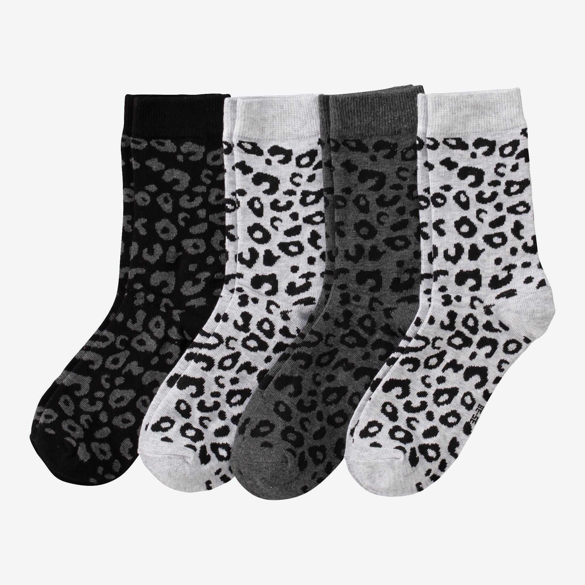Damen-Socken in verschiedenen Designs, 4er-Pack