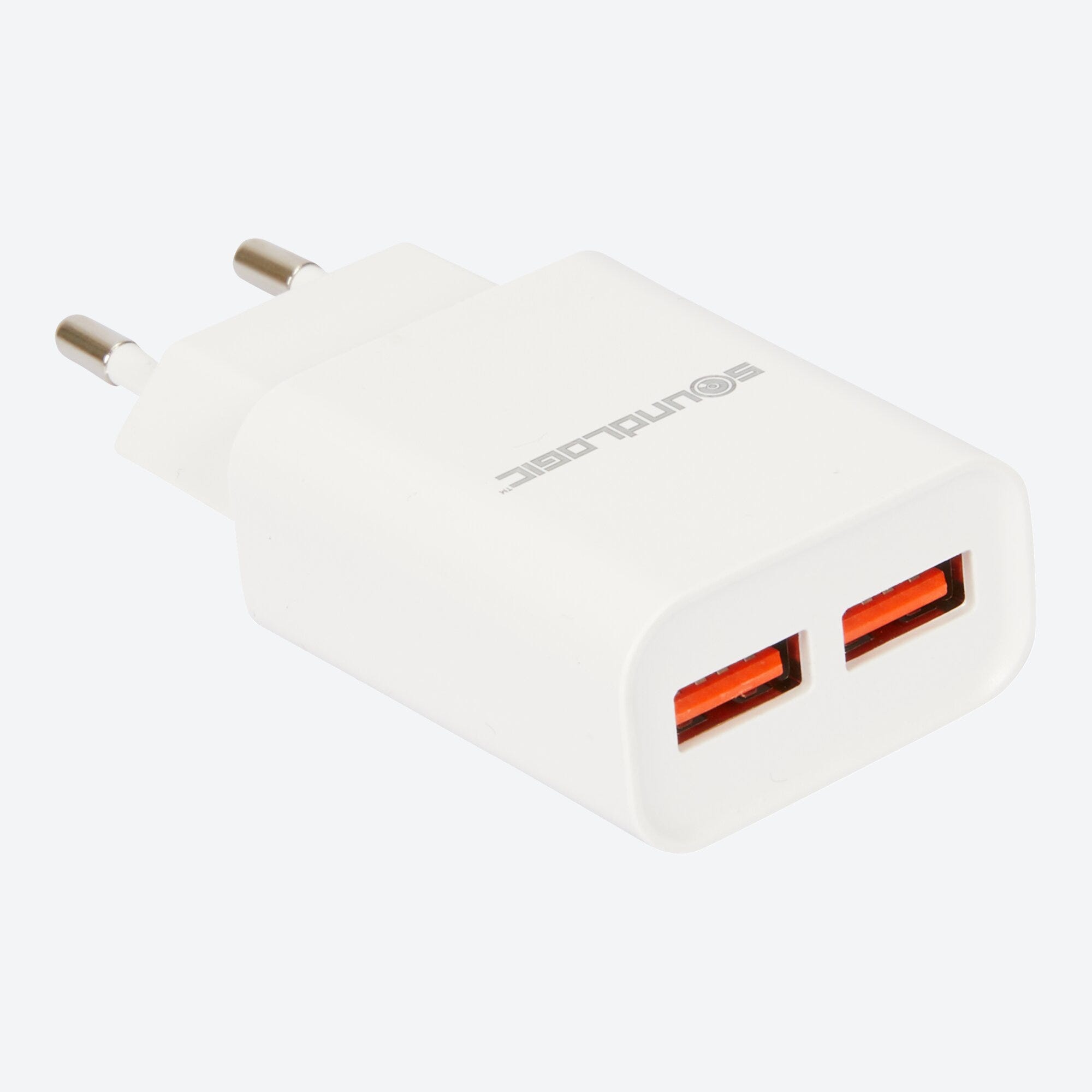 Soundlogic Ladegerät mit 2 USB-A-Anschlüssen