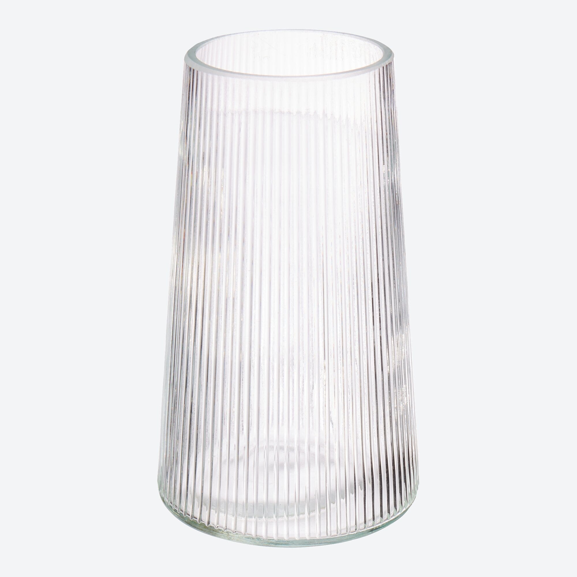 Vase mit Rillen