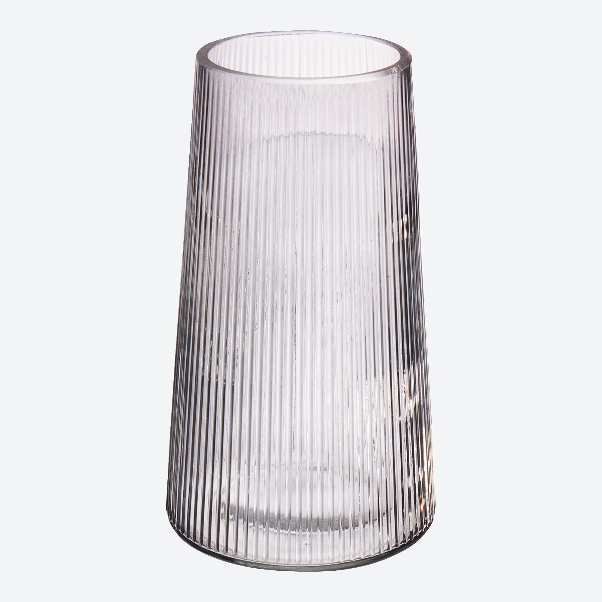 Vase mit Rillen