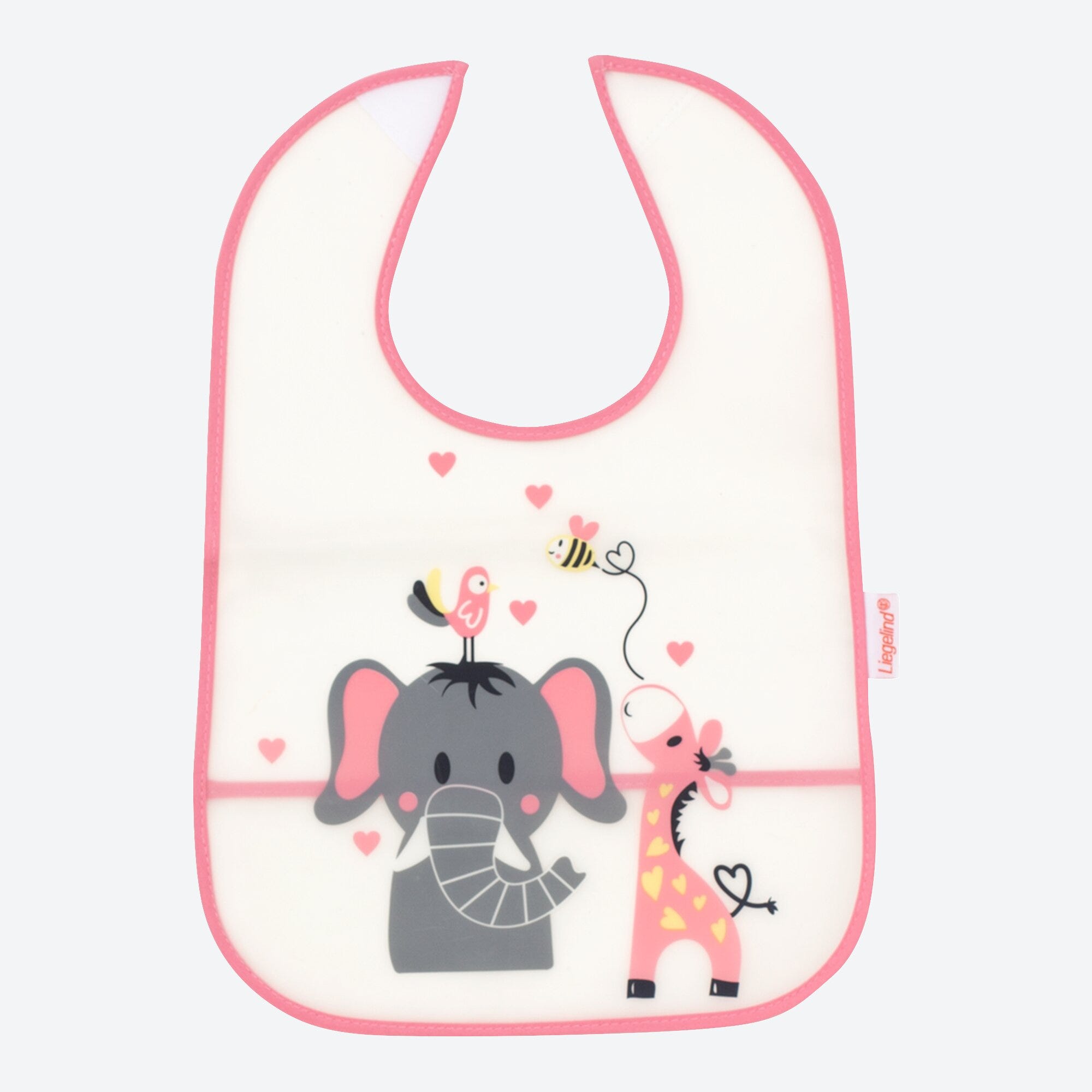 Baby-Mädchen-Lätzchen mit Auffangtasche