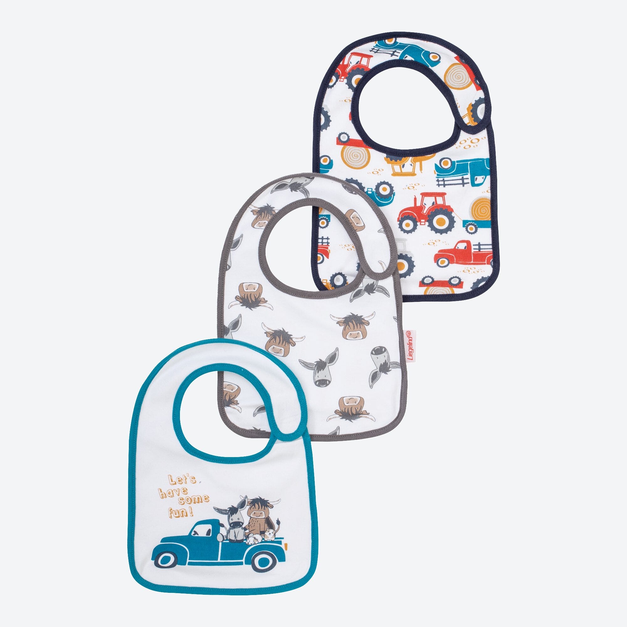 Baby-Jungen-Lätzchen, 3er-Pack