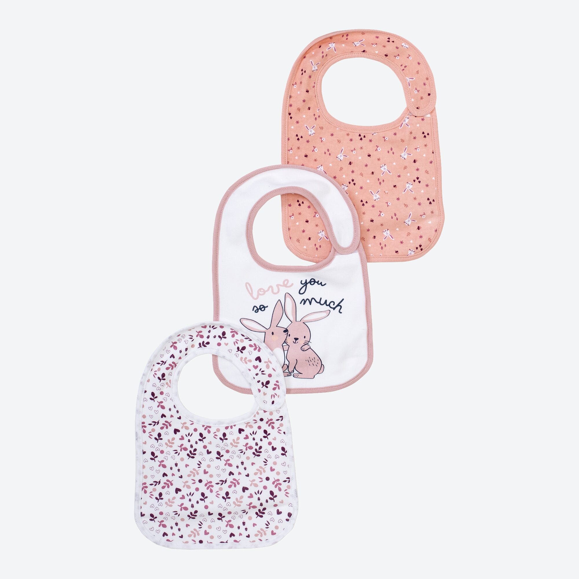 Baby-Mädchen-Lätzchen, 3er-Pack