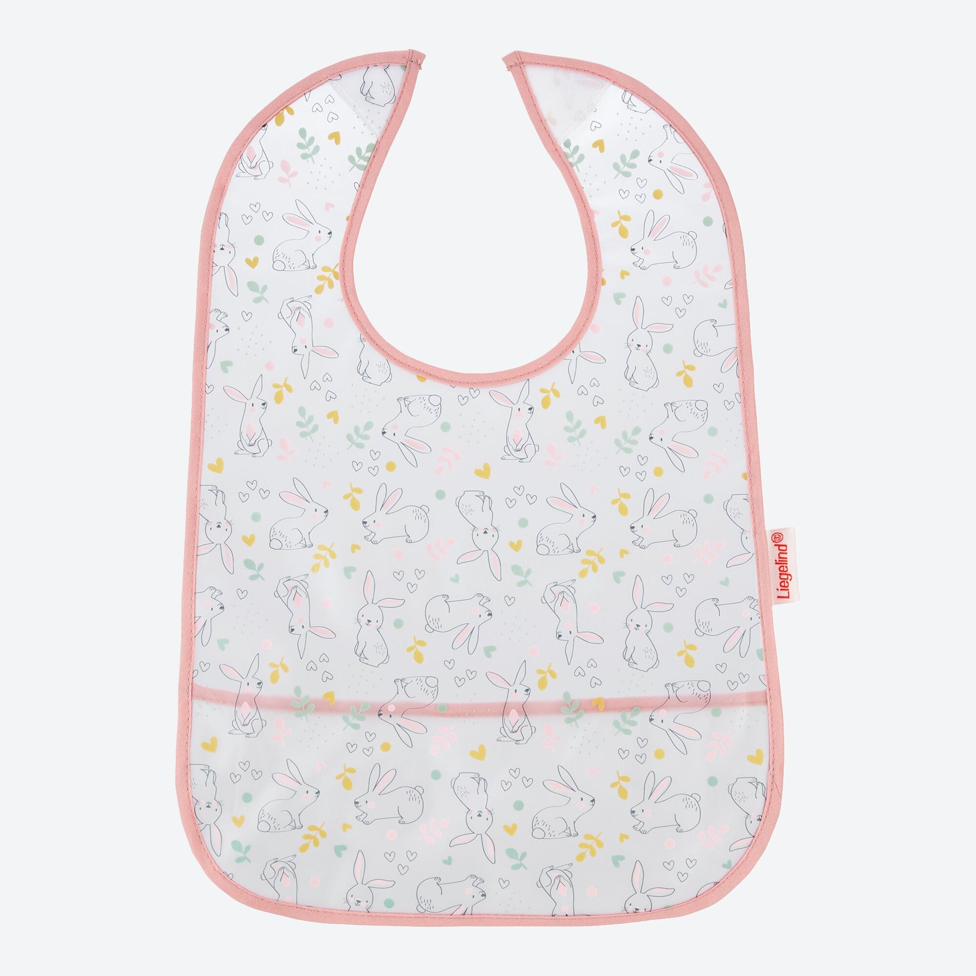 Baby-Mädchen-Lätzchen mit Hasen-Muster