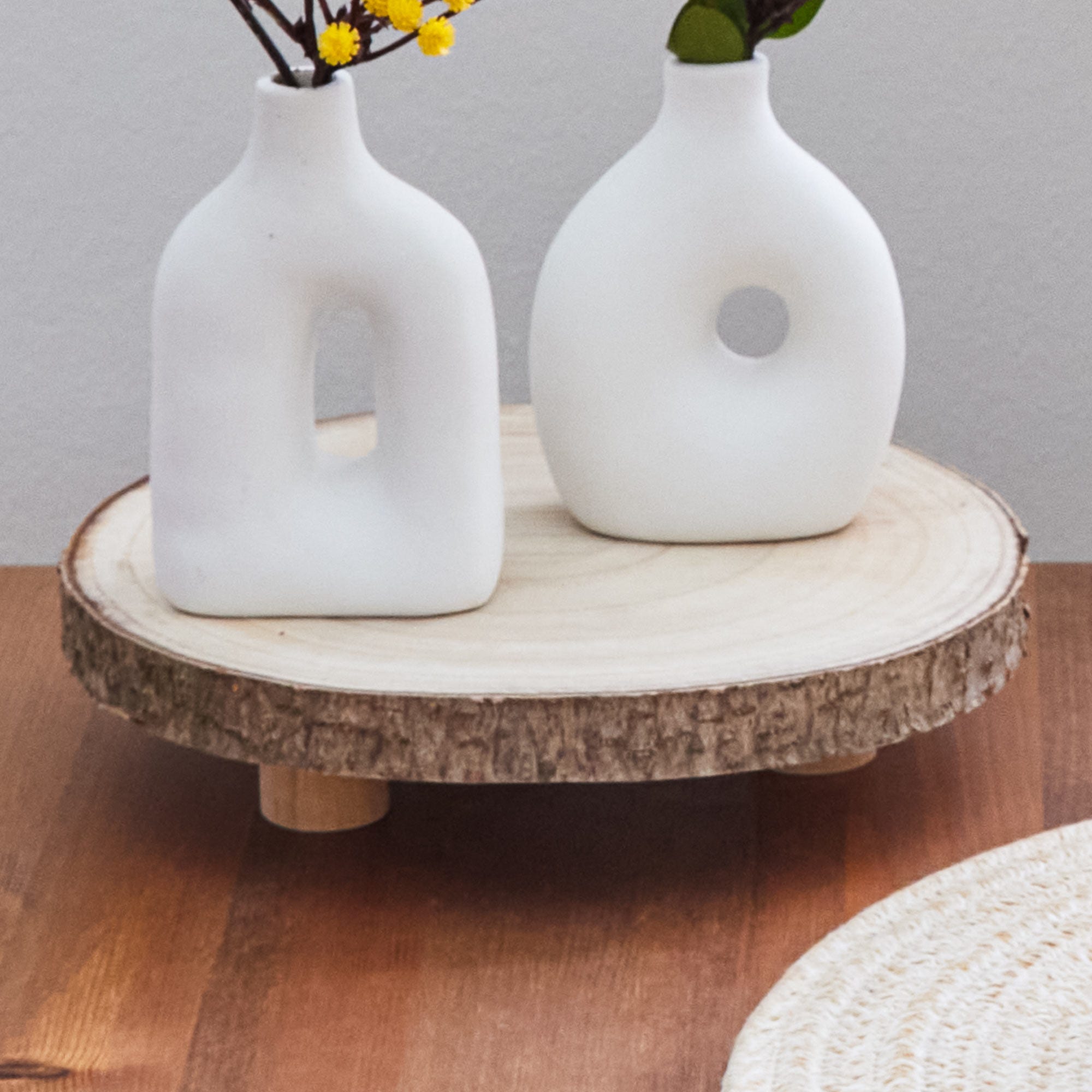 Deko-Tablett aus Holz, ca. 