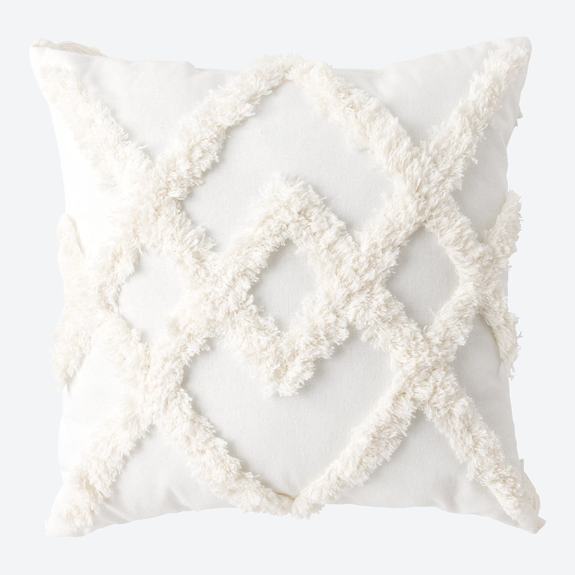 Deko-Kissen mit Makramee-Optik, ca. 40x40cm