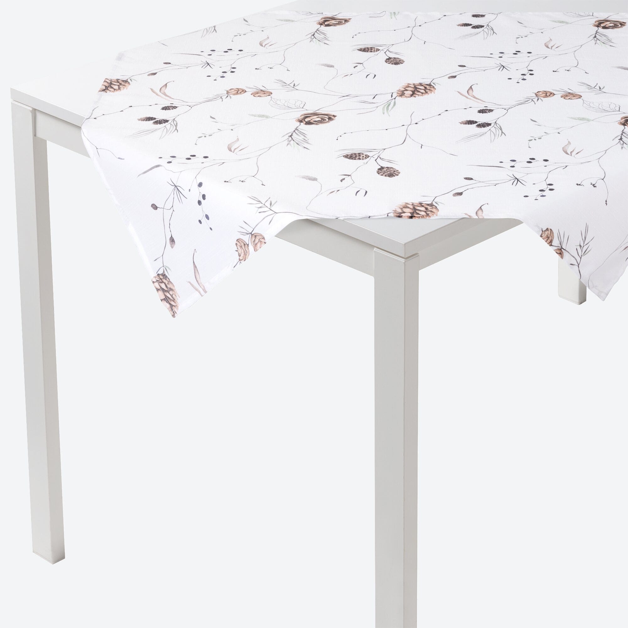 Mitteldecke in winterlichem Design, ca. 80x80cm