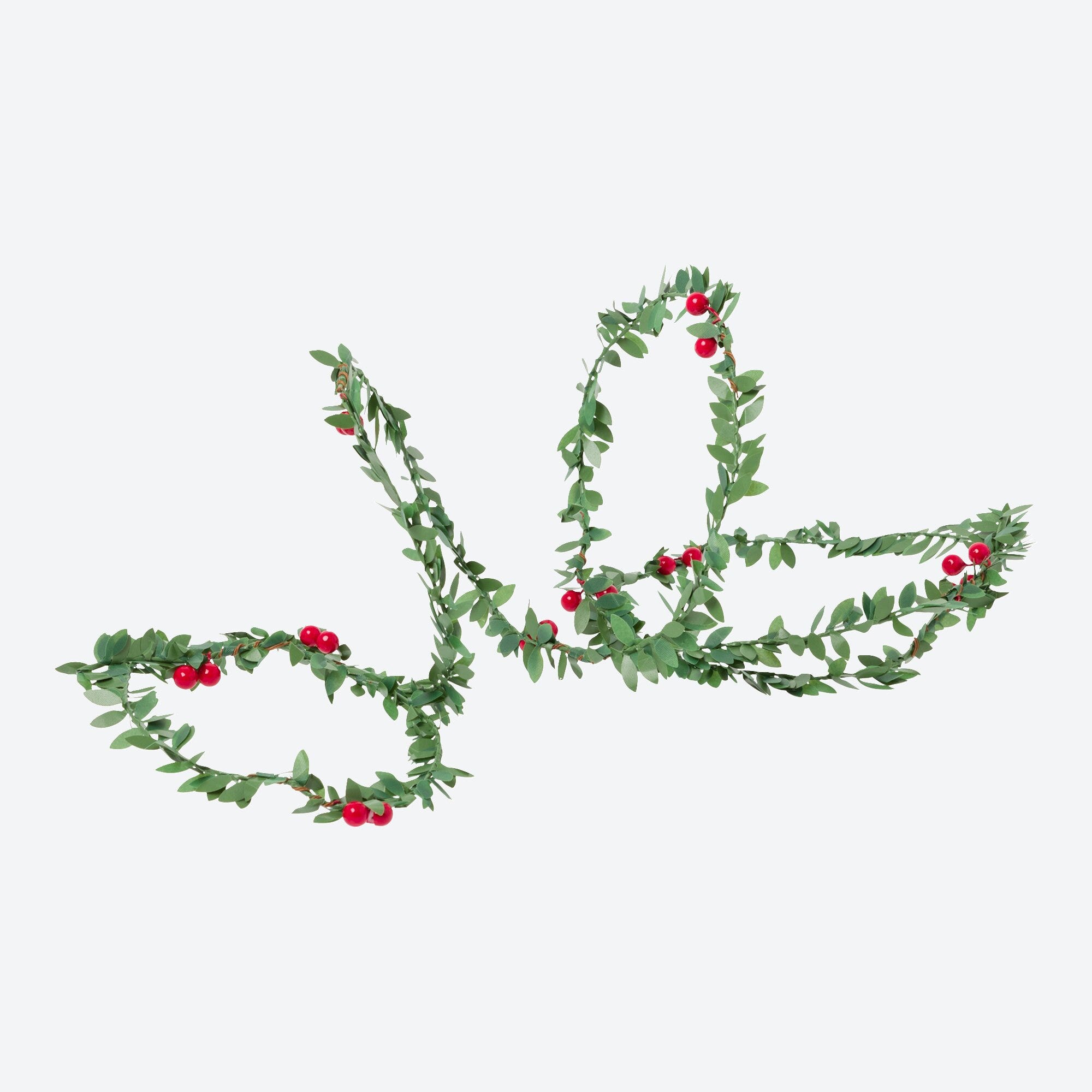 Girlande mit Blättern und Beeren, ca. 2m