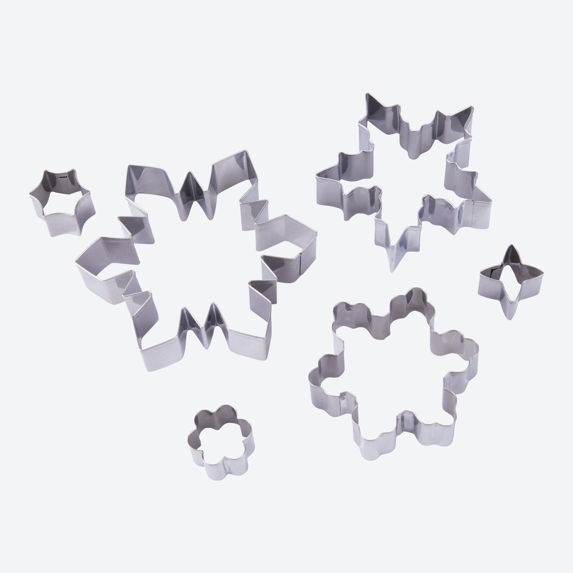 Zenker Ausstechformen in Schneeflocken-Form, Ø ca. 3-10cm, 6er-Set