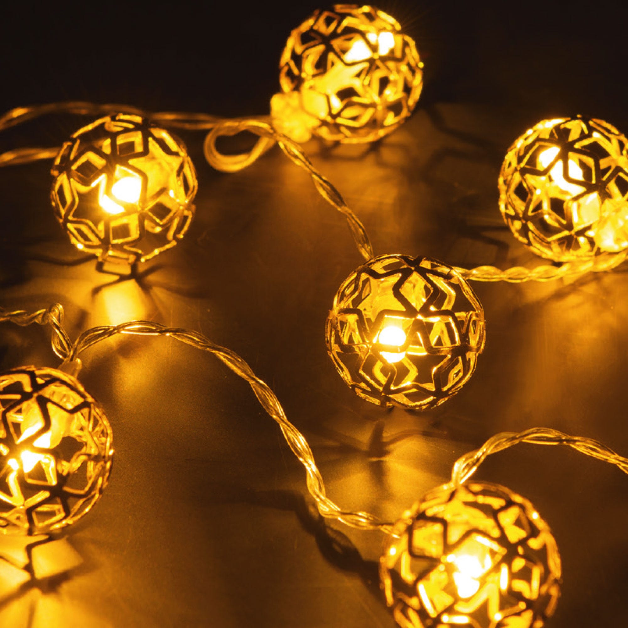 LED-Lichterkette mit 10 LEDs, ca. 120cm