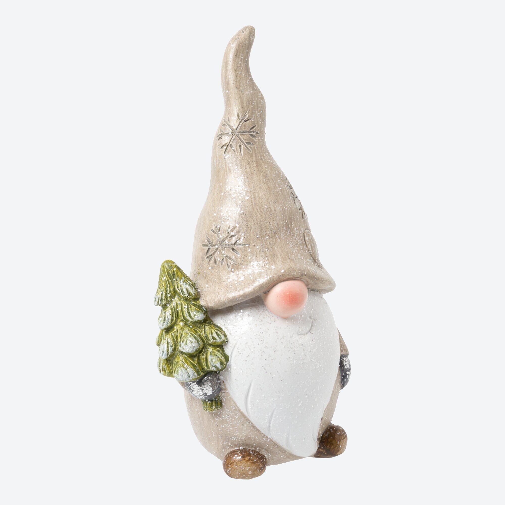 Deko-Wichtel mit Tanne, ca. 9,5x7,5x19cm