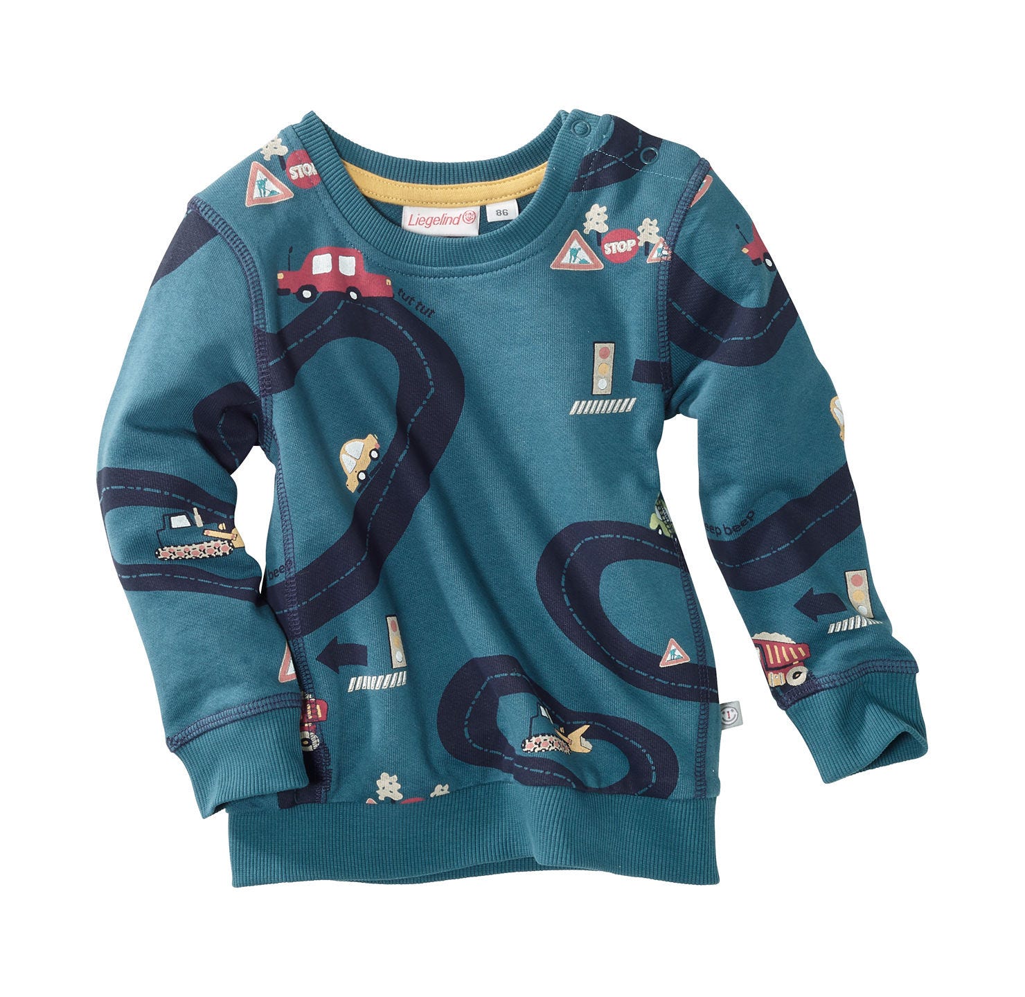 Next Baby Jungen Autos gemusterte Sweatshirt BRANDNEU