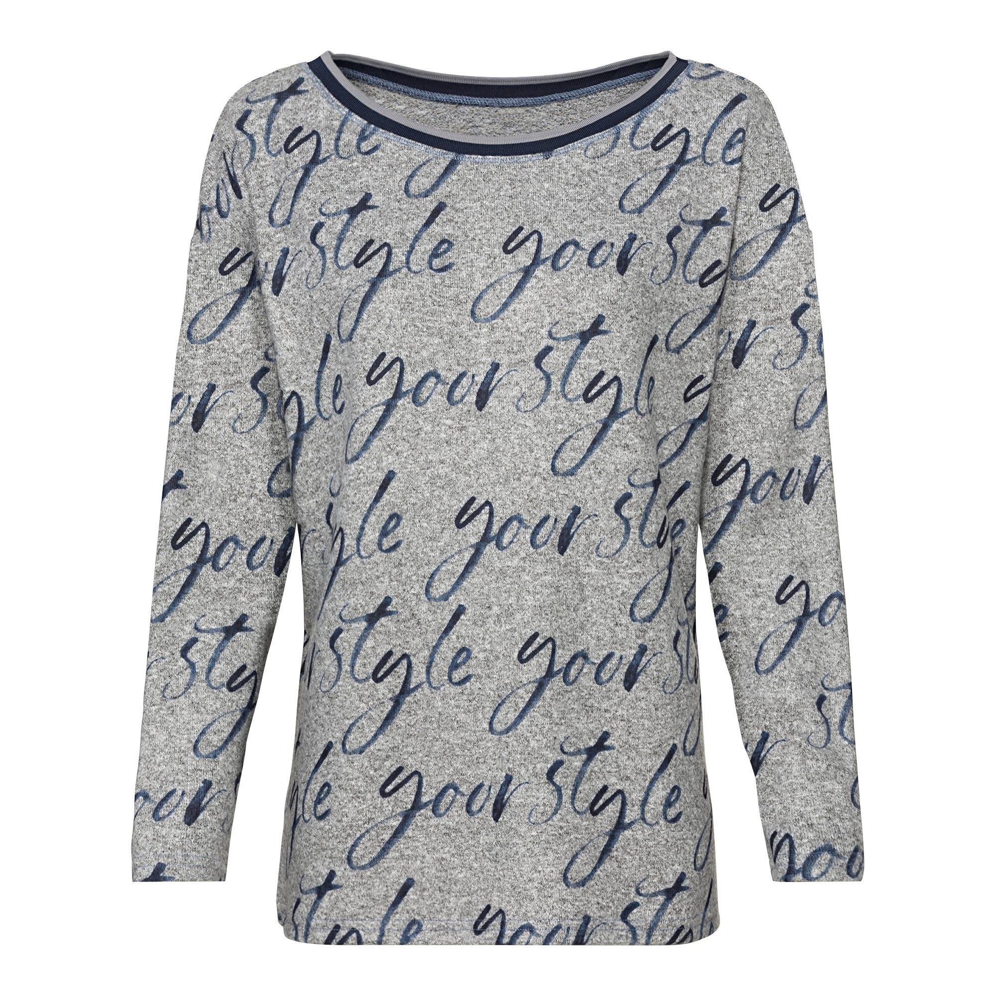 Damen-Sweatshirt mit Kontrast-Band