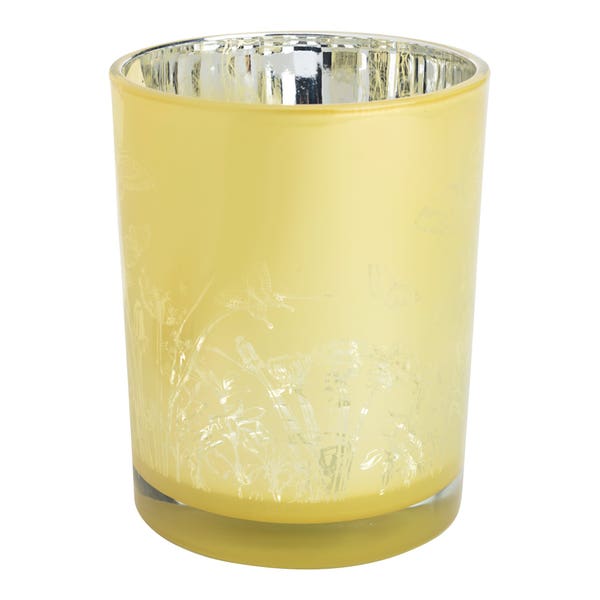 Teelichthalter aus Glas, ca. 10x13cm