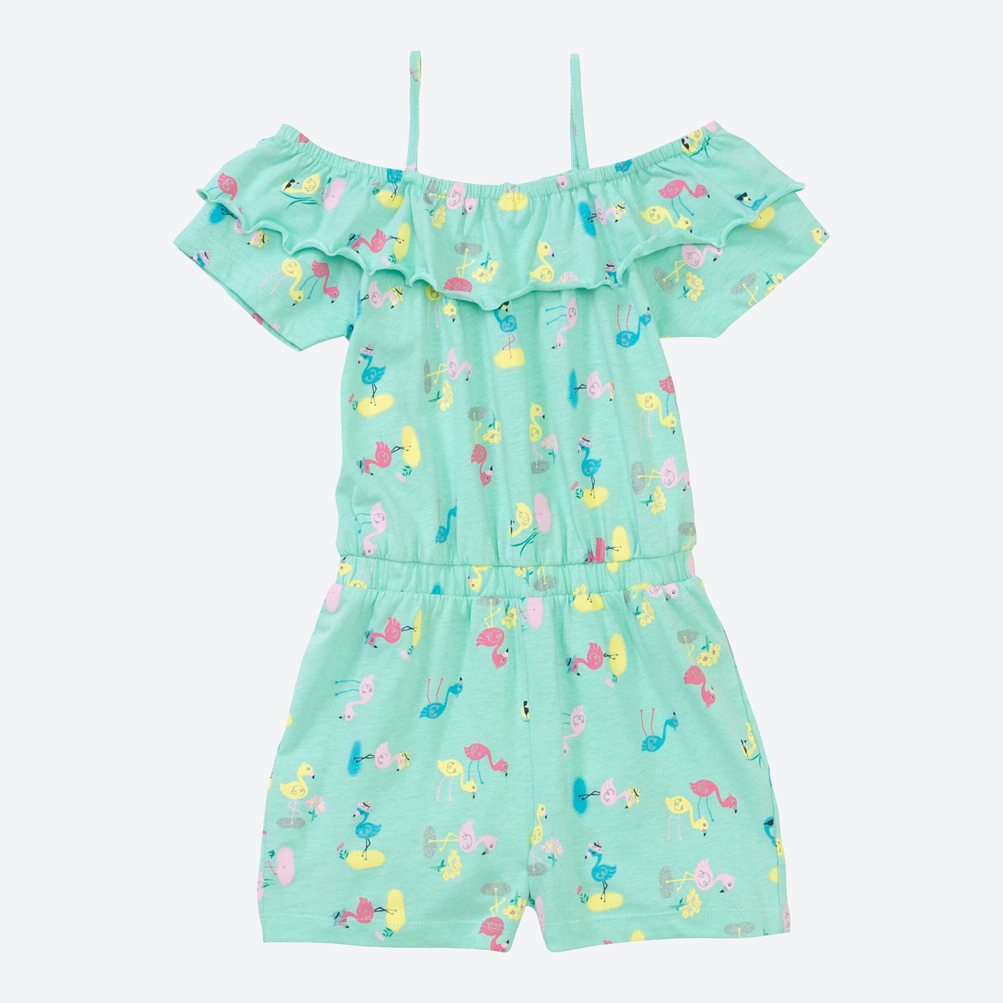 Mädchen-Jumpsuit mit Flamingo-Muster