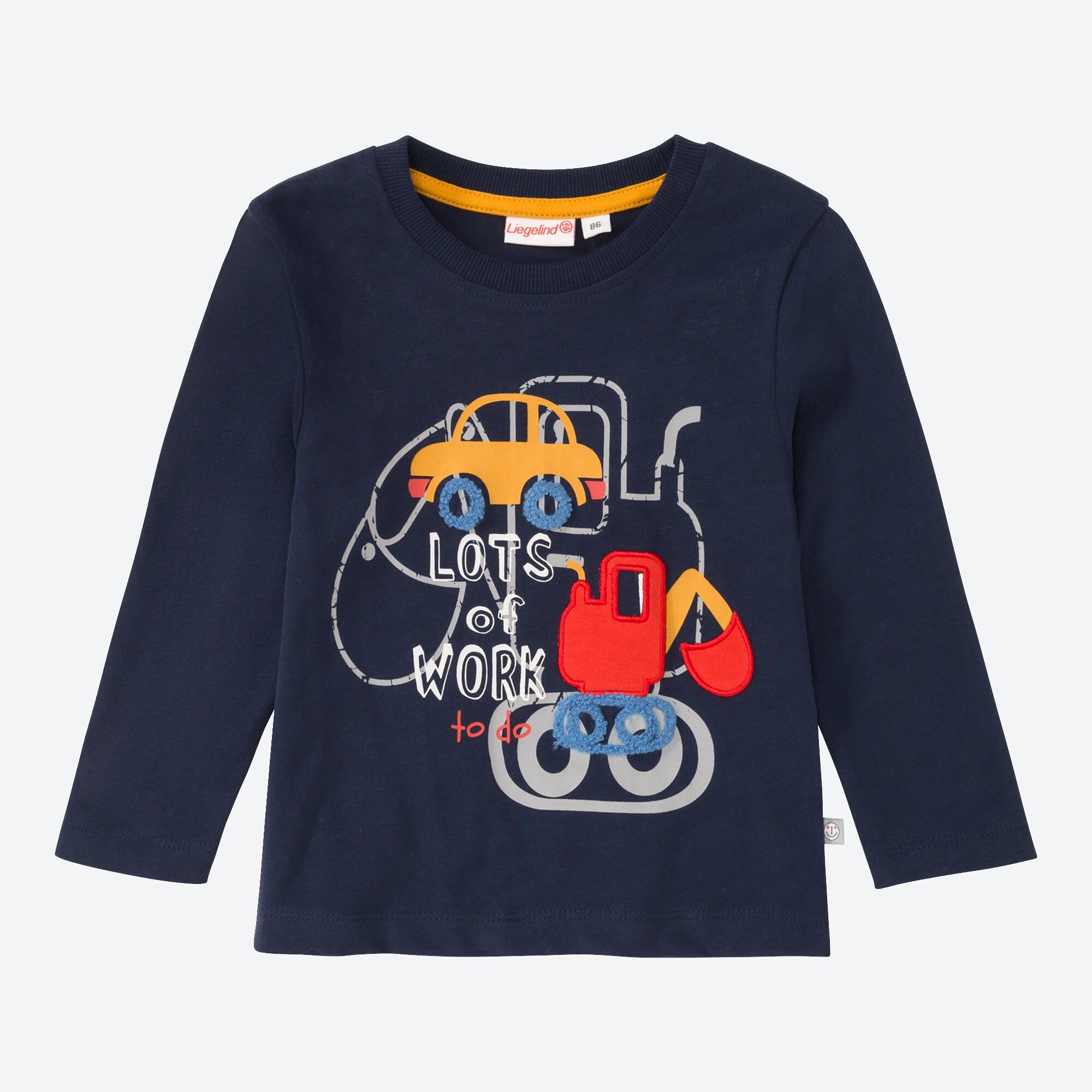 NEU Liegelind tolles T-Shirt Gr 68 blau mit Blümchen Motiven !! 
