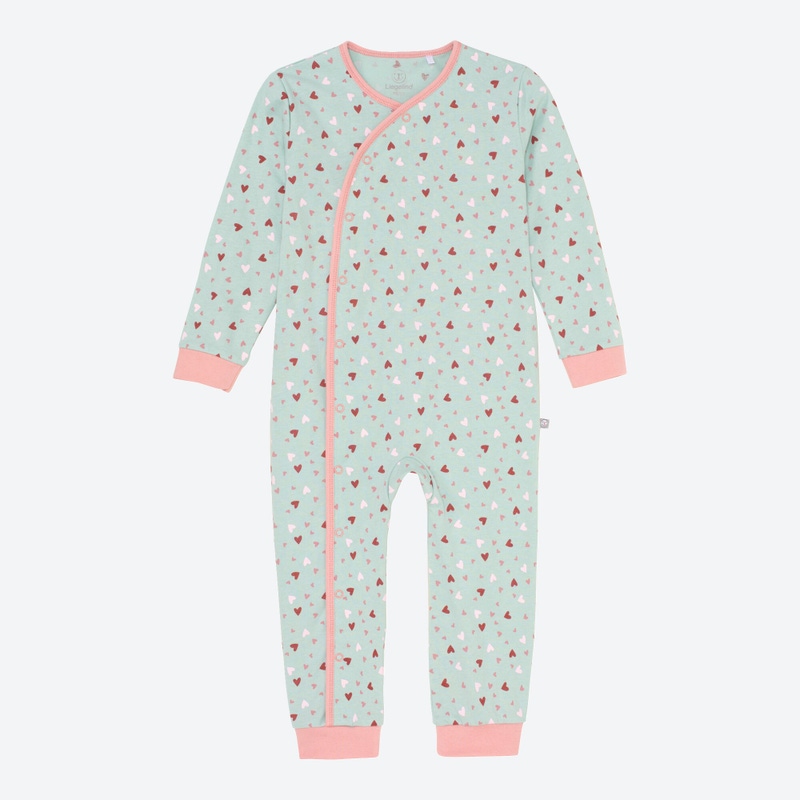Baby-Mädchen-Schlafanzug mit Herzmuster