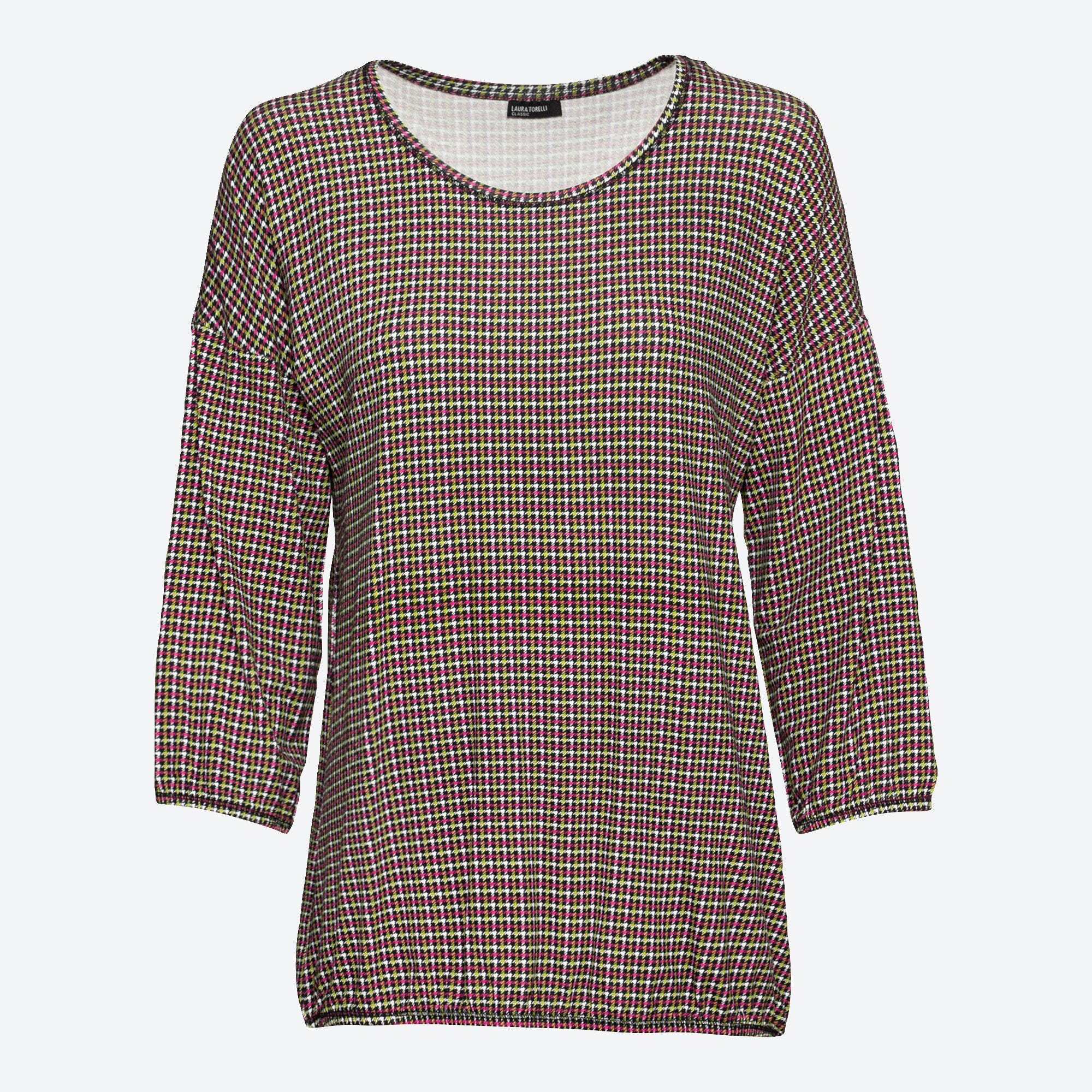 Damen-Shirt mit elastischem Saum