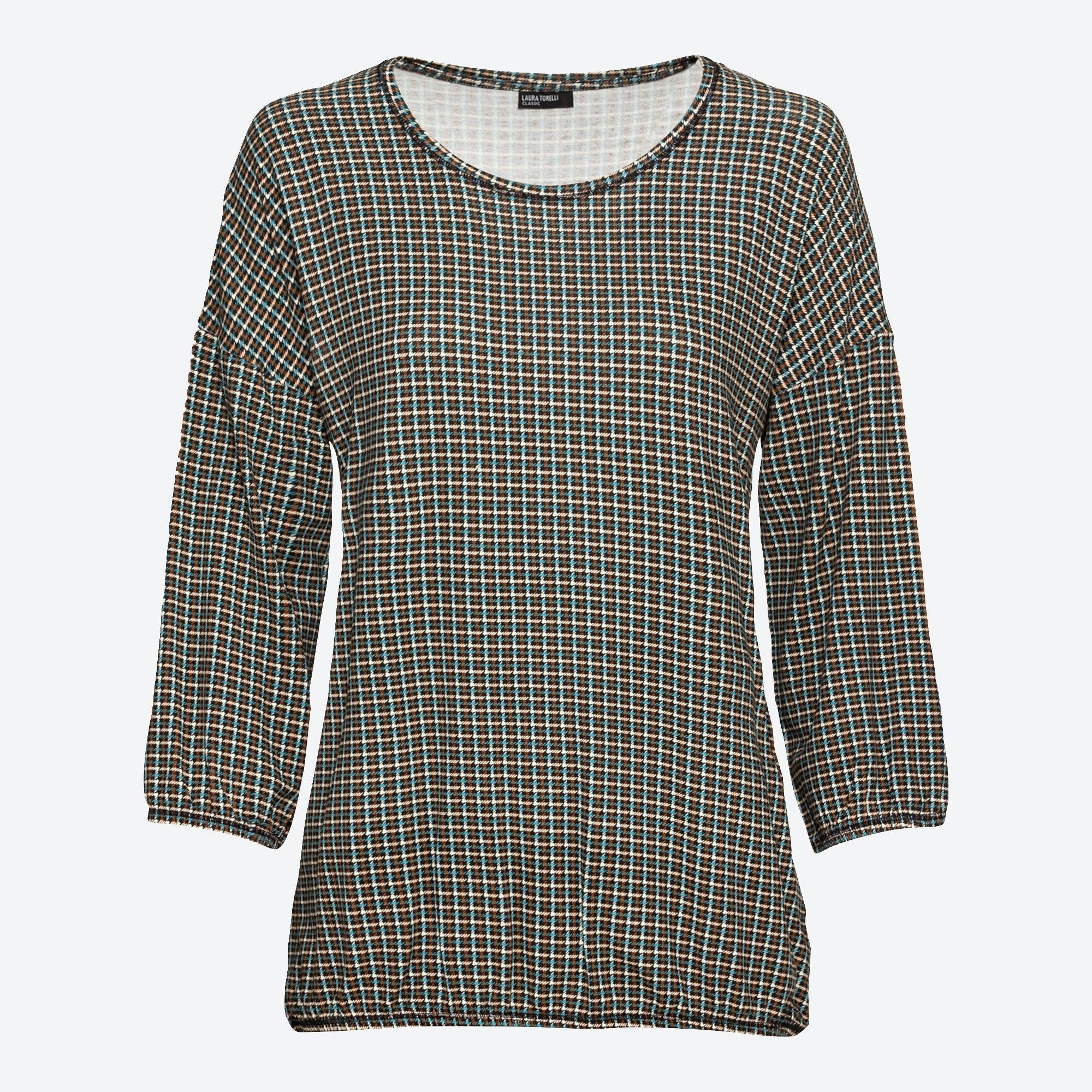 Damen-Shirt mit elastischem Saum