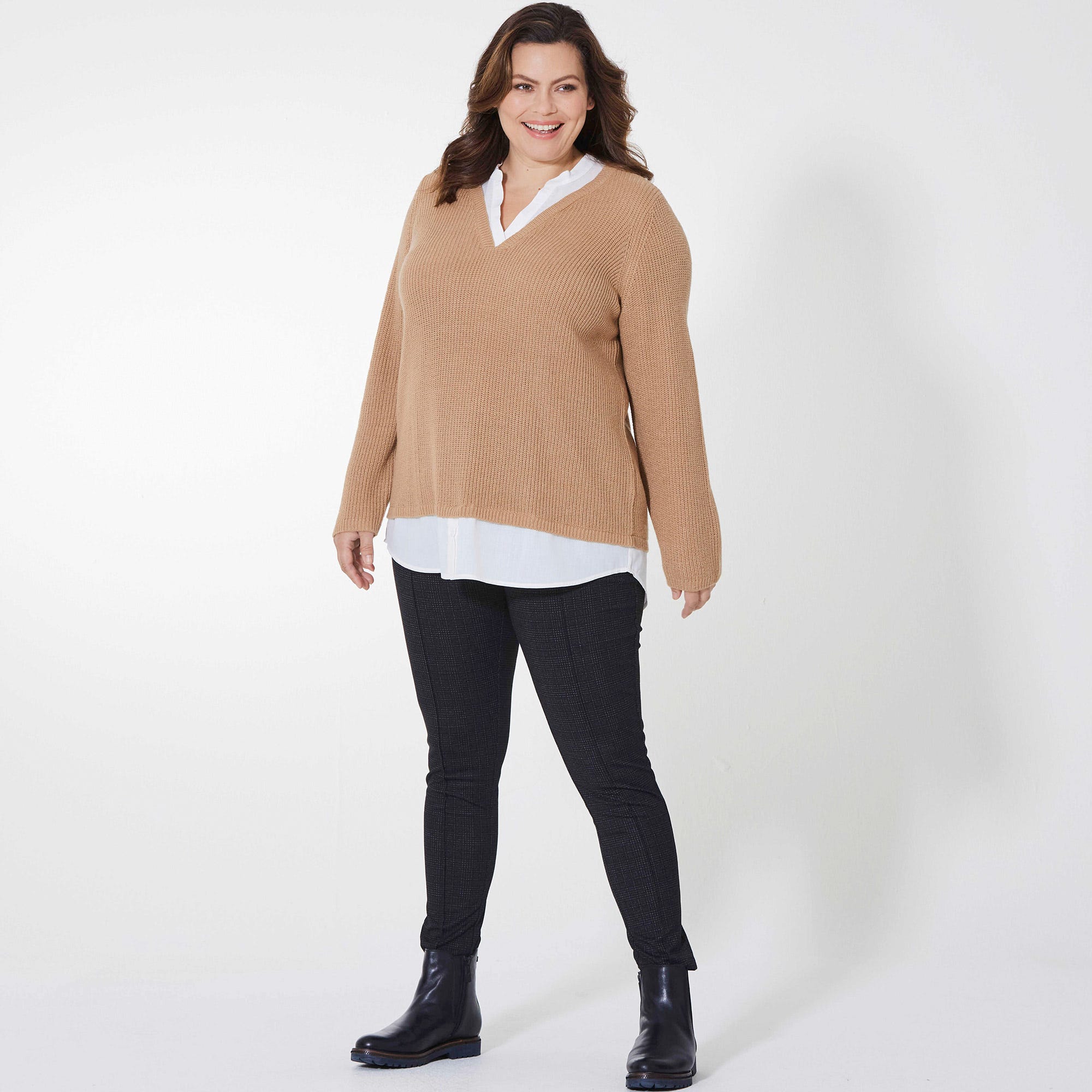 Damen-Ponti-Leggings, große Größen