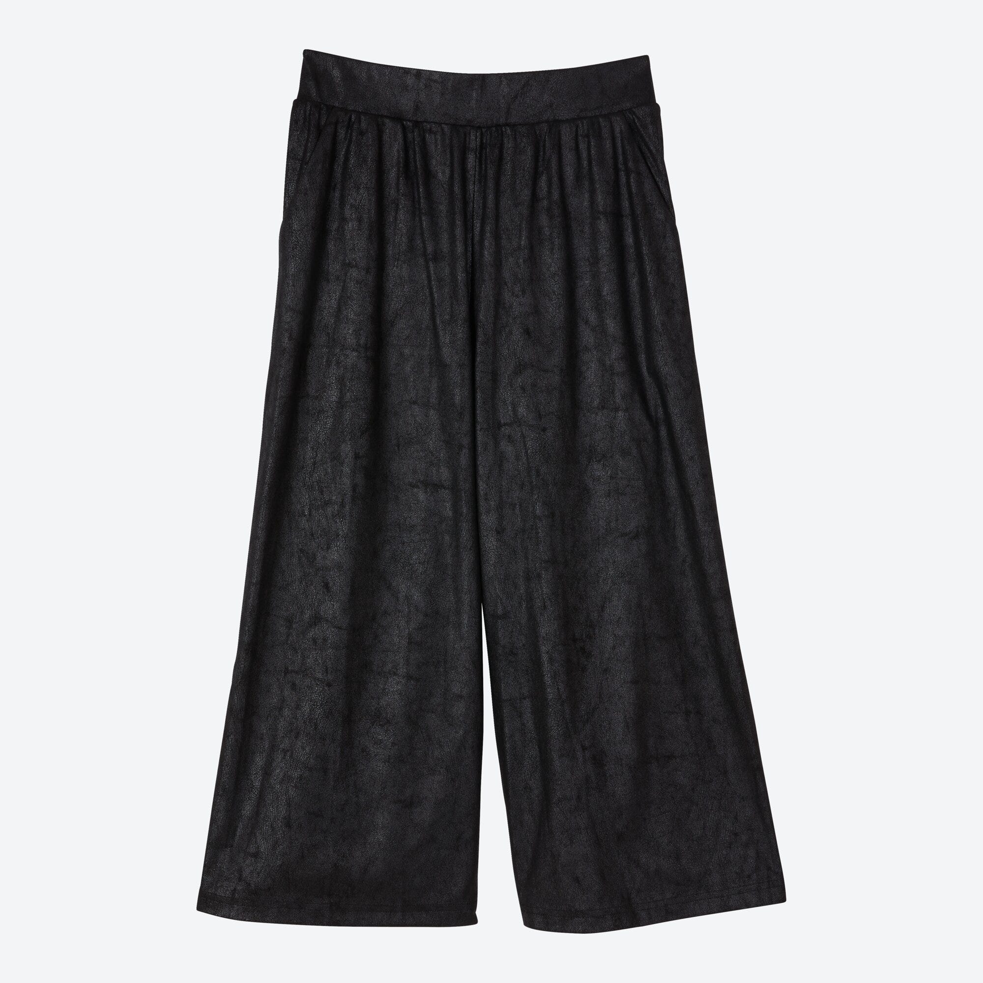 Damen-Caprihose in Velours-Optik