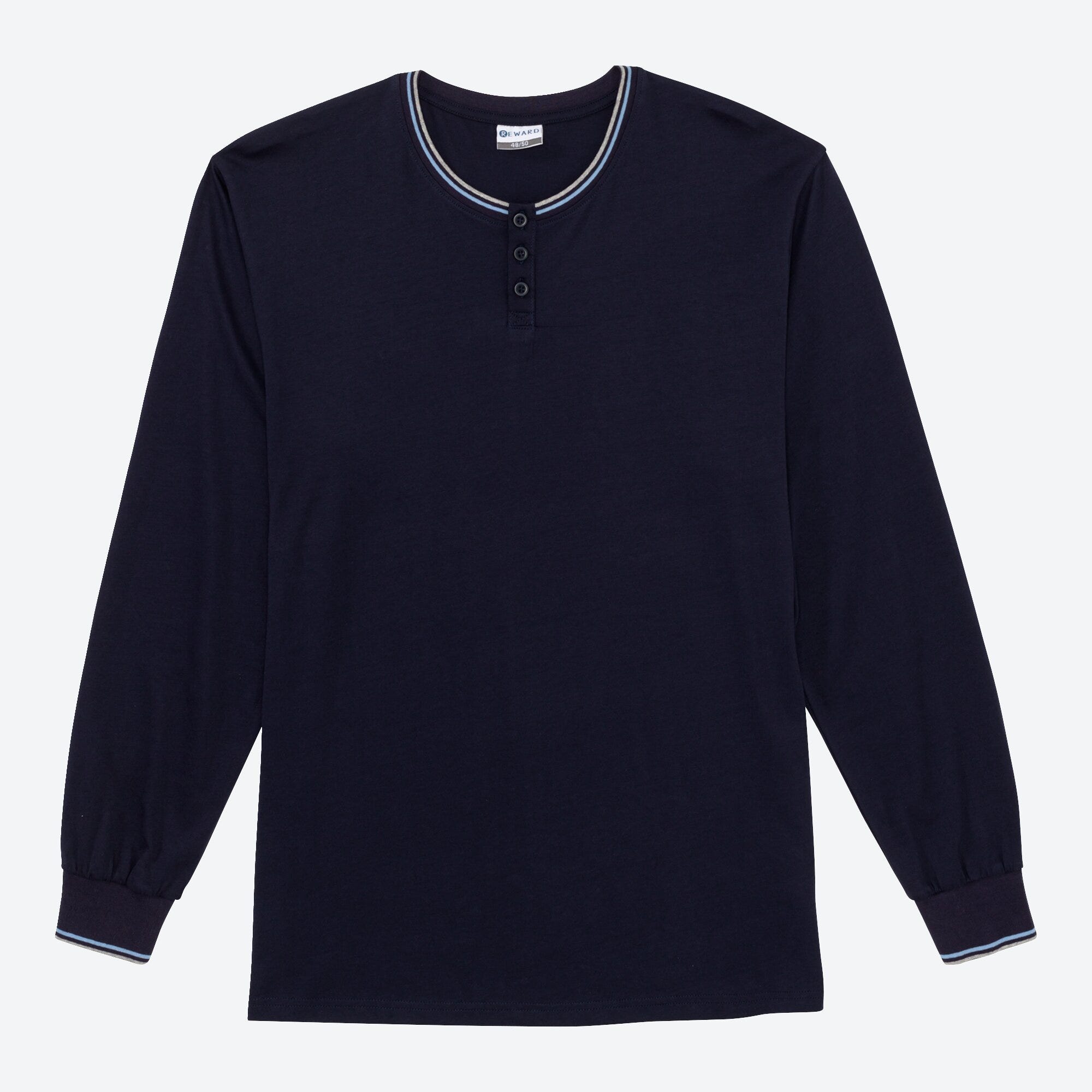 Herren-Freizeit-Shirt mit Knopfleiste