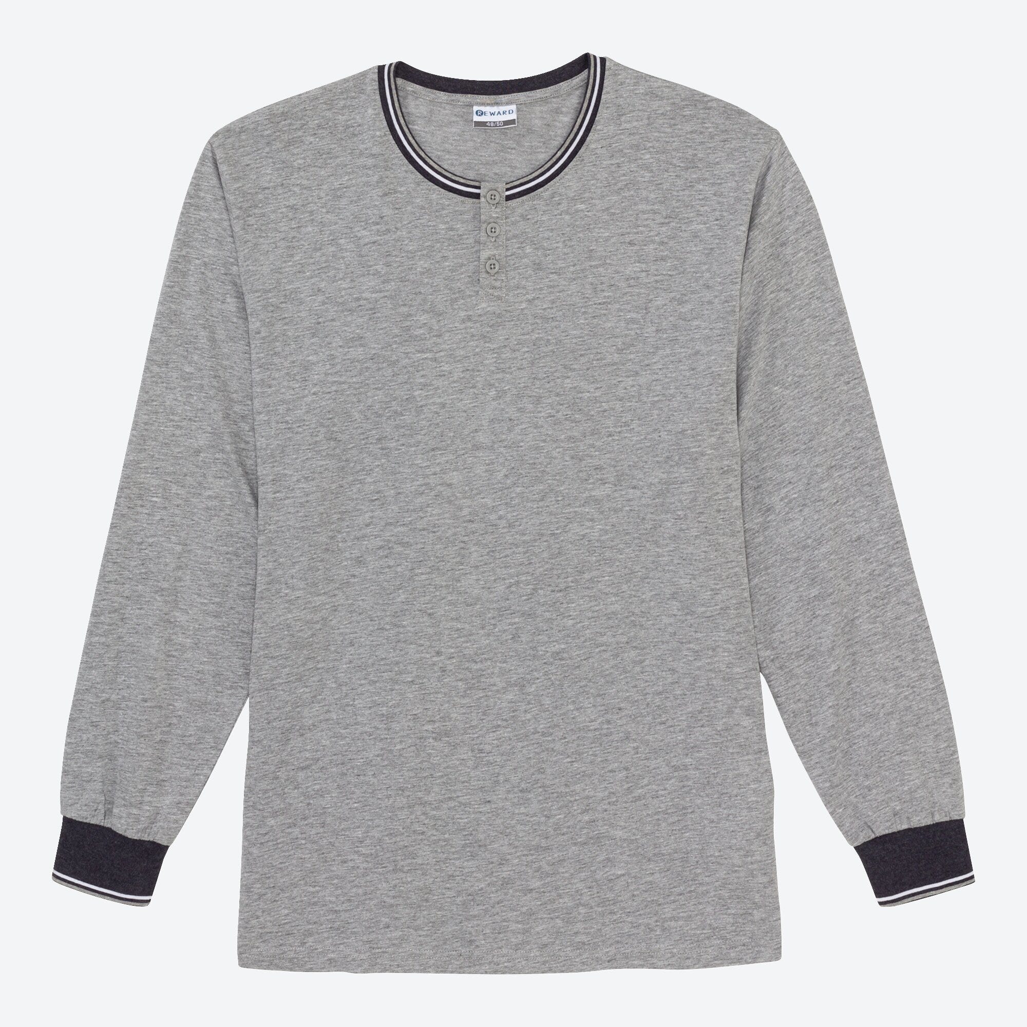 Herren-Freizeit-Shirt in Melange-Optik
