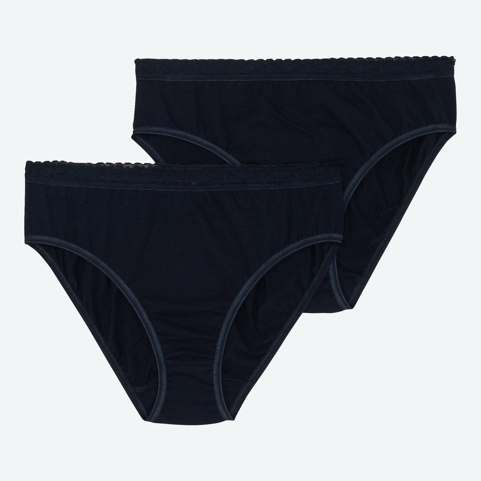 Damen-Rioslip mit festem Spitzeneinsatz, 2er-Pack
