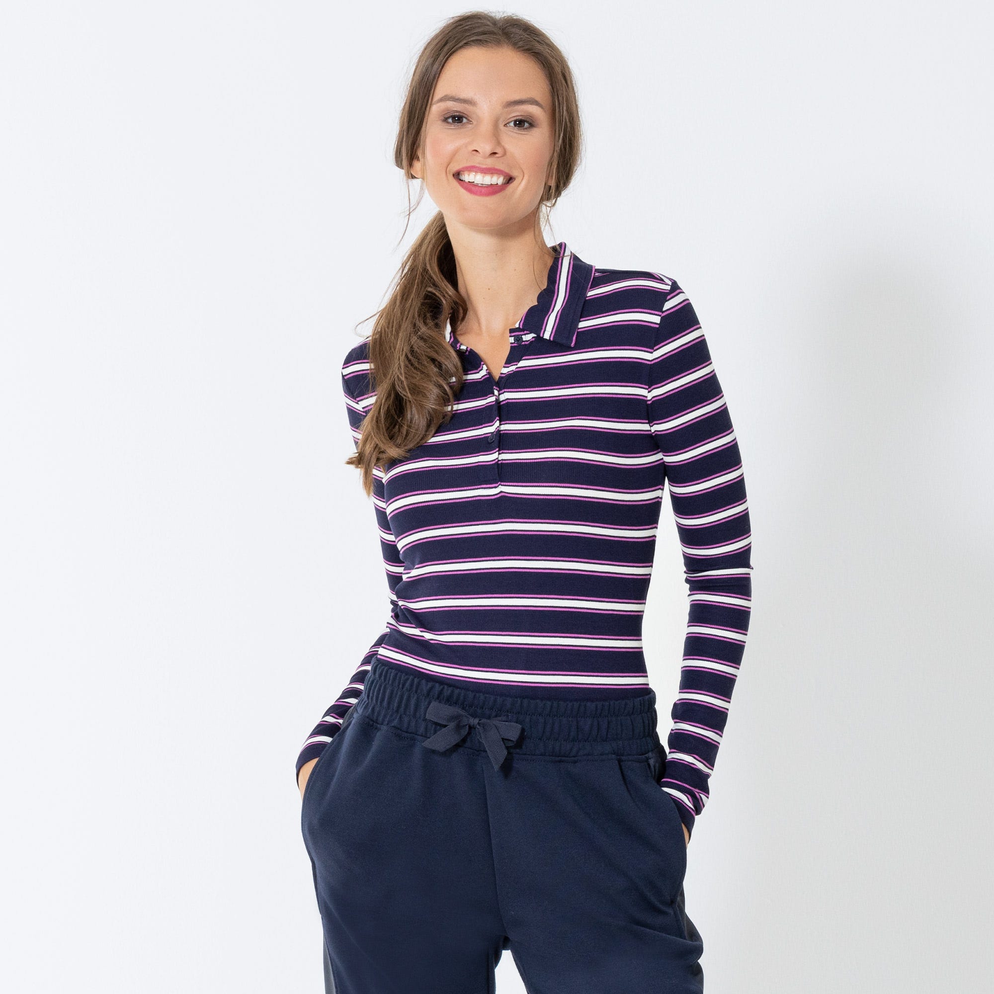 Damen-Shirt mit Polokragen