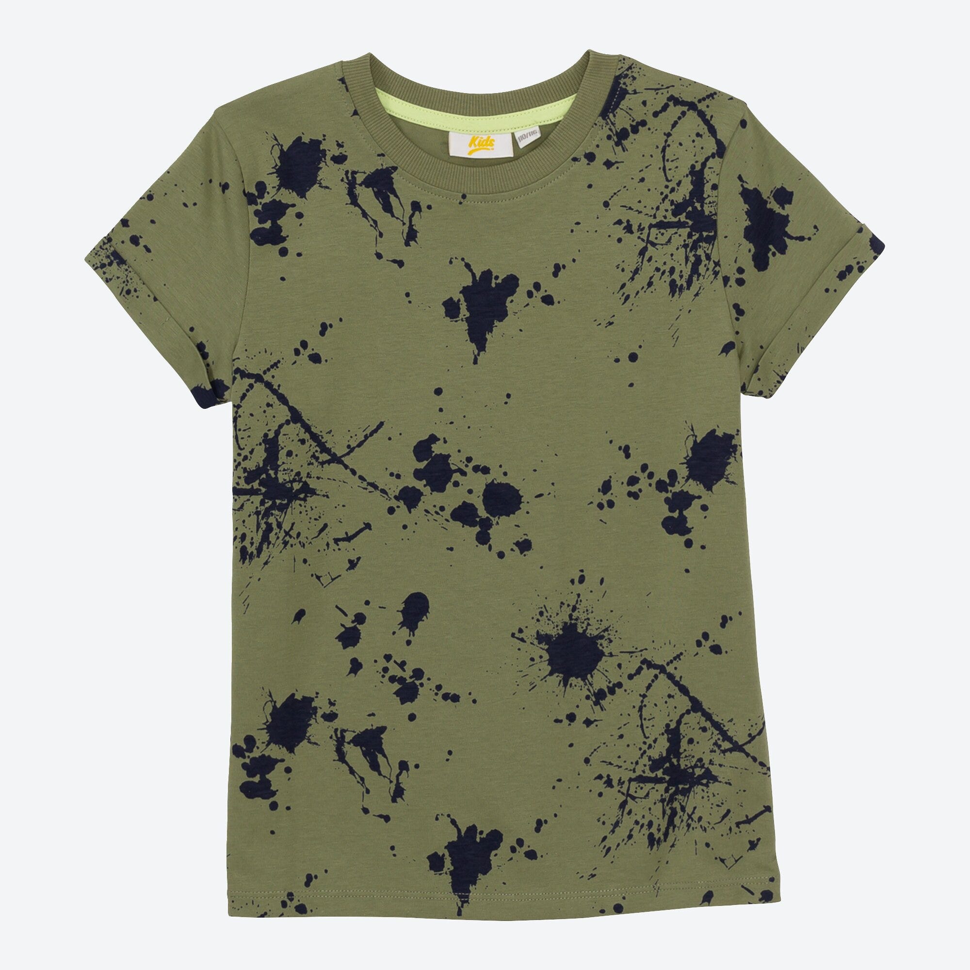 Jungen-T-Shirt mit Farbspritzer-Muster