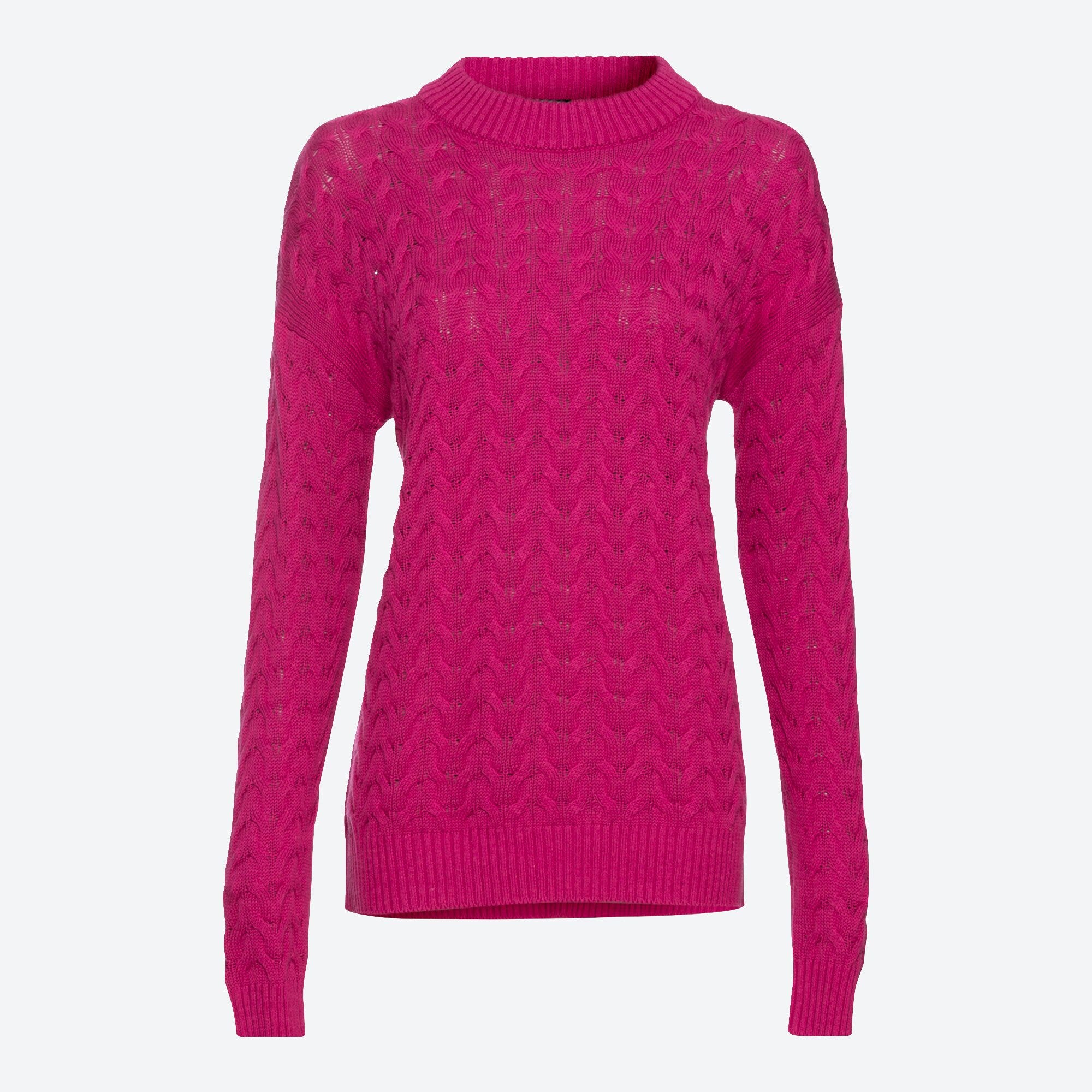 Damen-Pullover mit Zopfmuster