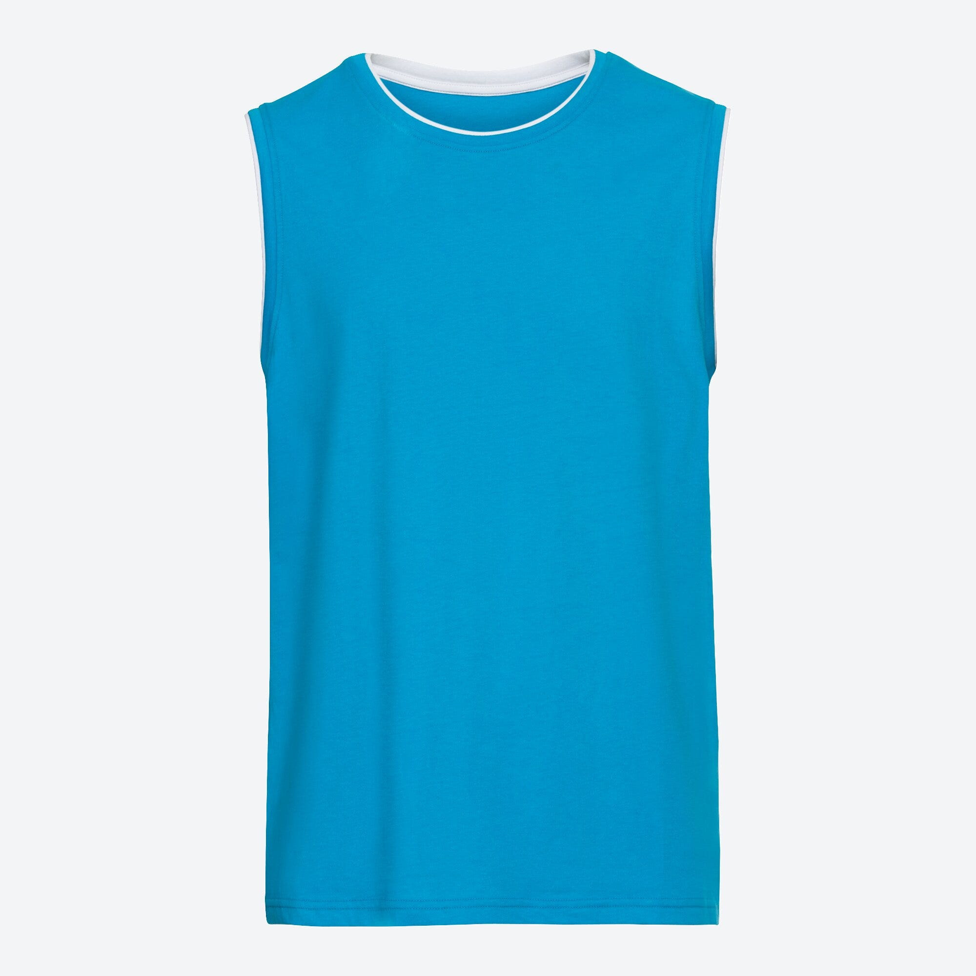 Herren-Muskelshirt mit Kontrast-Einsätzen