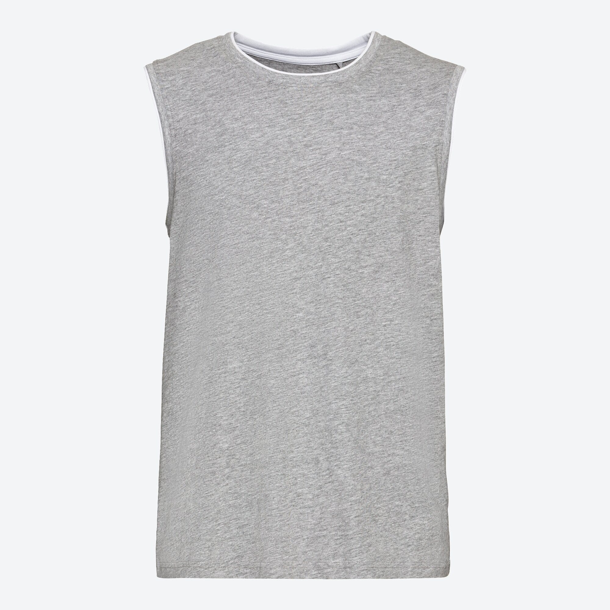 Herren-Muskelshirt in Melange-Optik