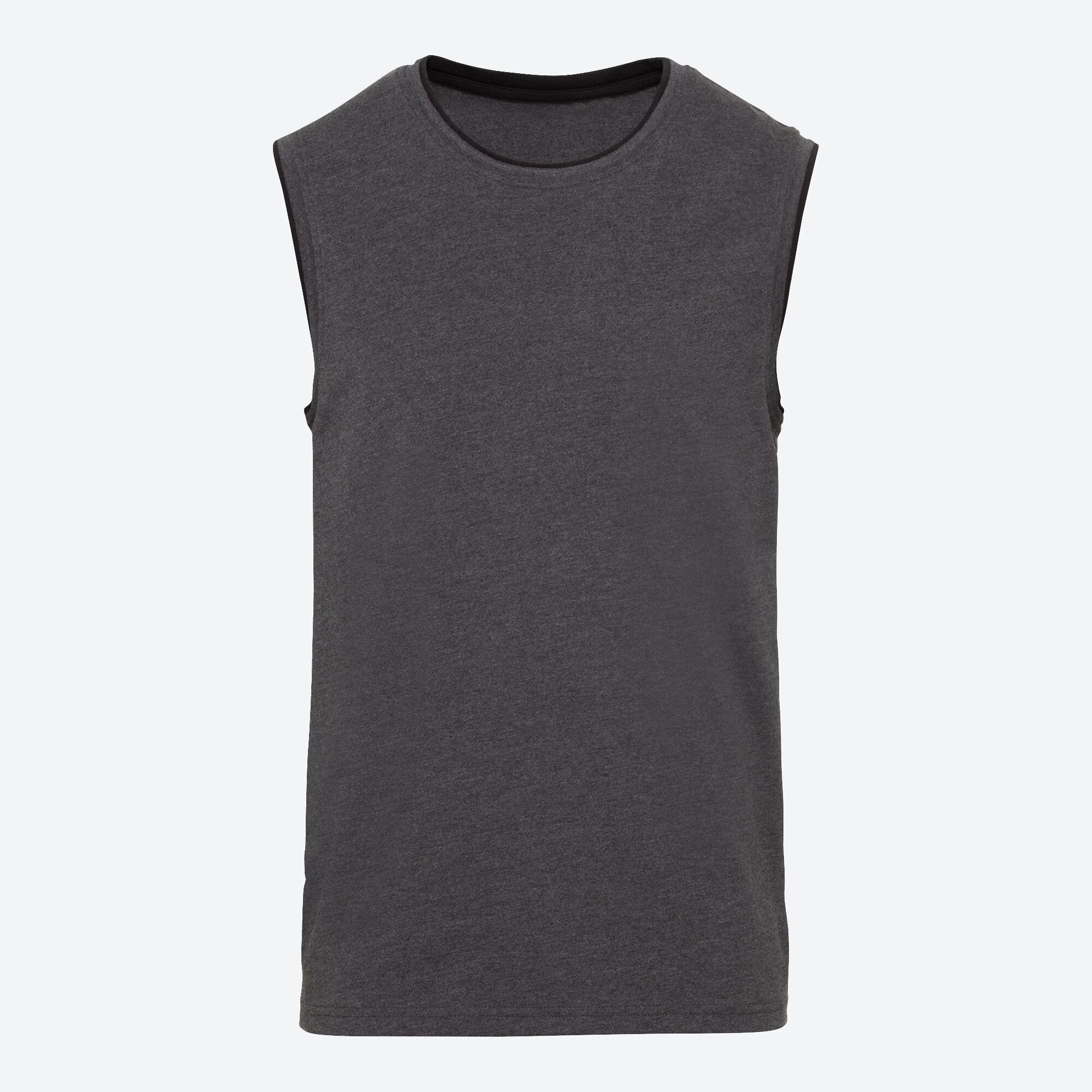 Herren-Muskelshirt in Melange-Optik