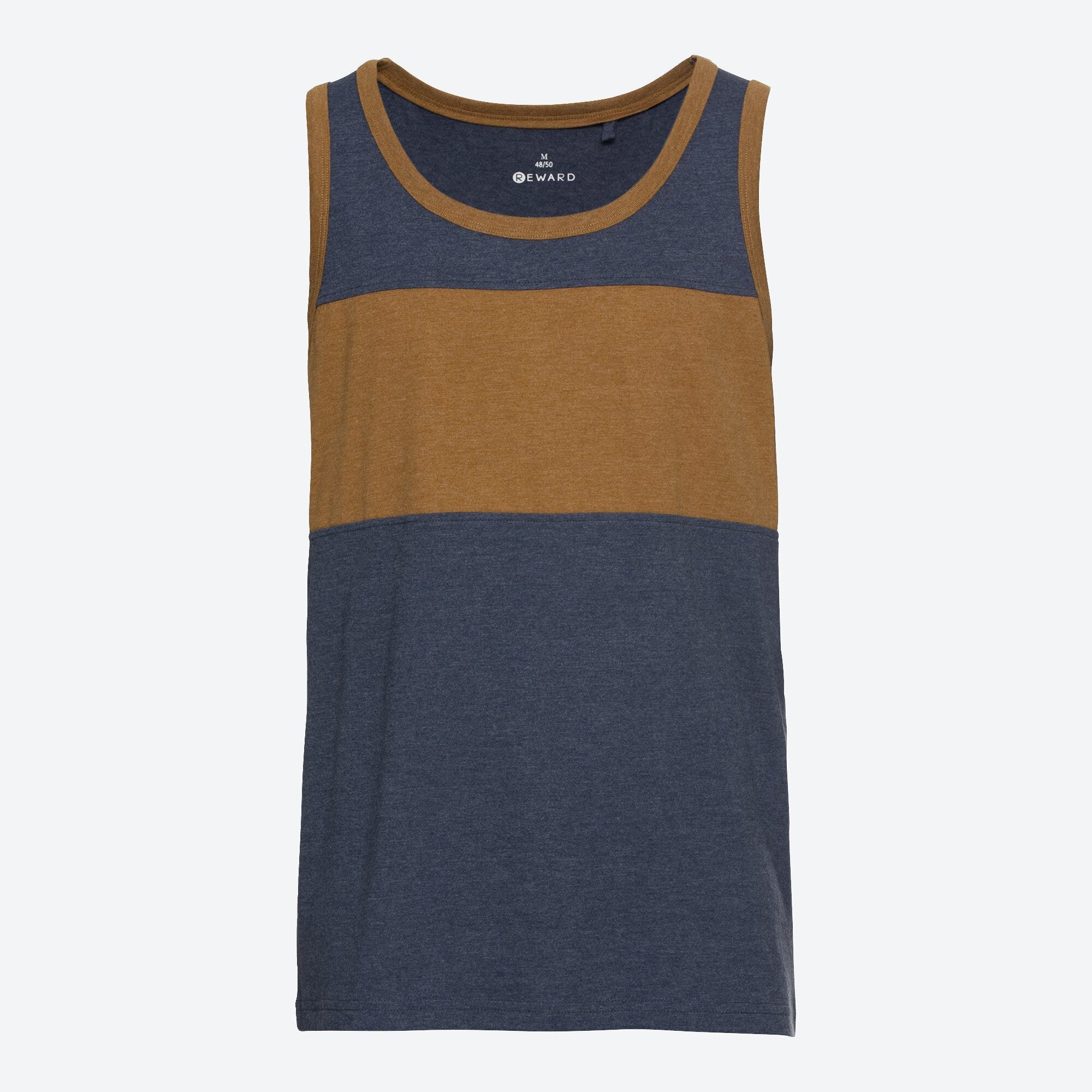 Herren-Muskelshirt mit Kontrast-Einsatz
